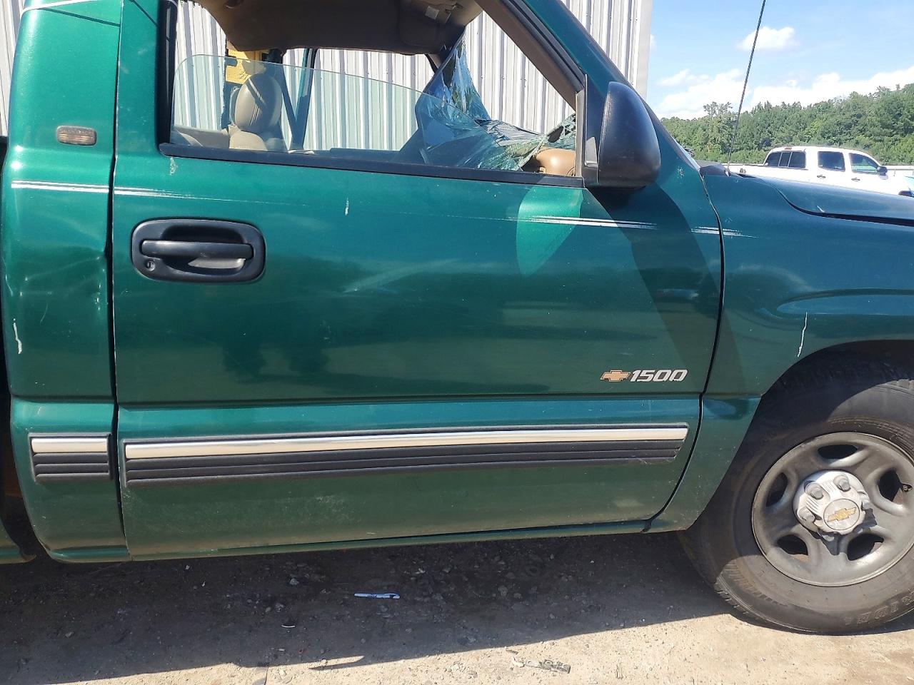 1999 Chevrolet Silverado C1500 Green vin: 1GCEC14T1XE148761