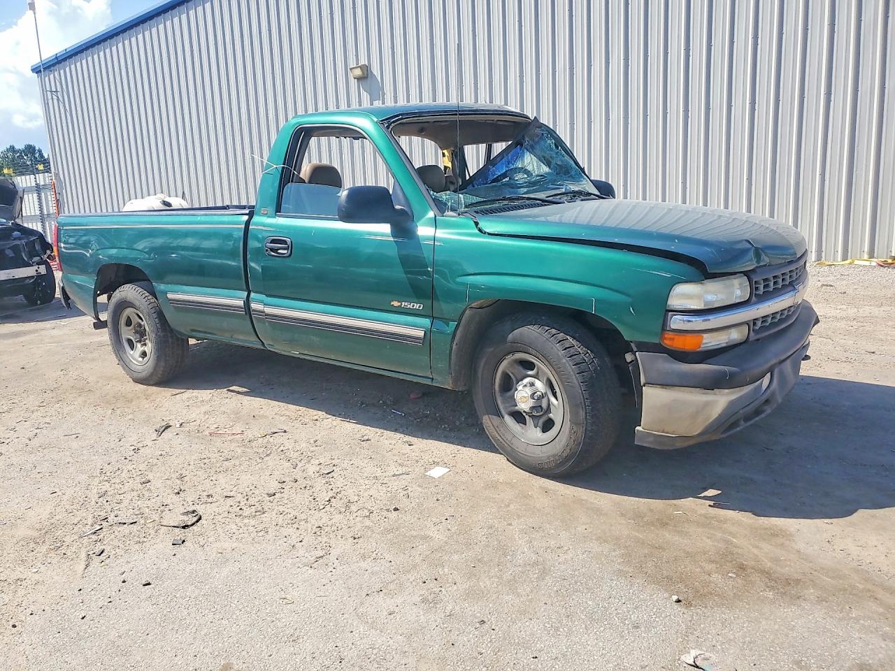1999 Chevrolet Silverado C1500 Green vin: 1GCEC14T1XE148761