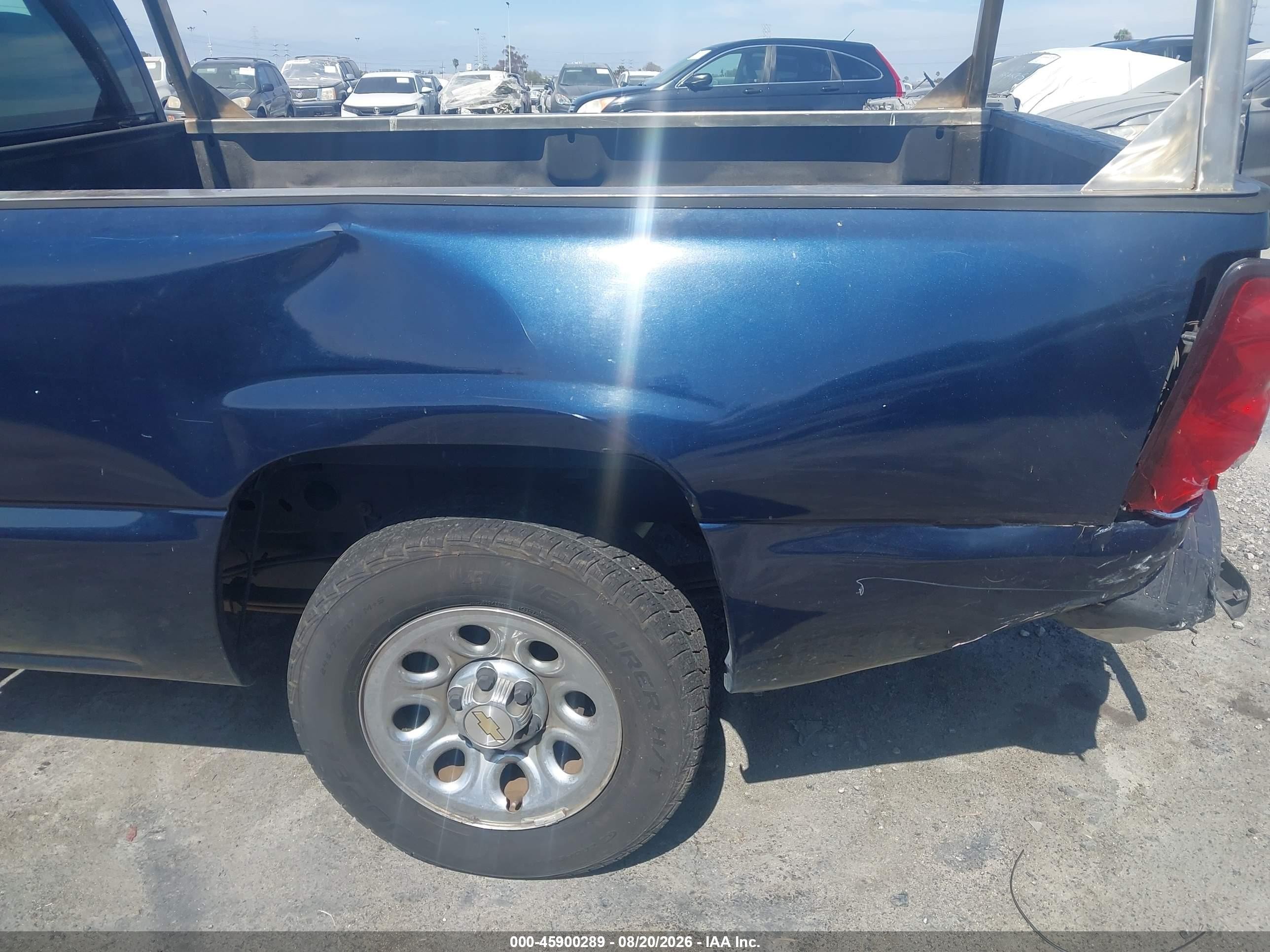 2005 Chevrolet Silverado 1500 Ls Blue vin: 1GCEC14T25E103664