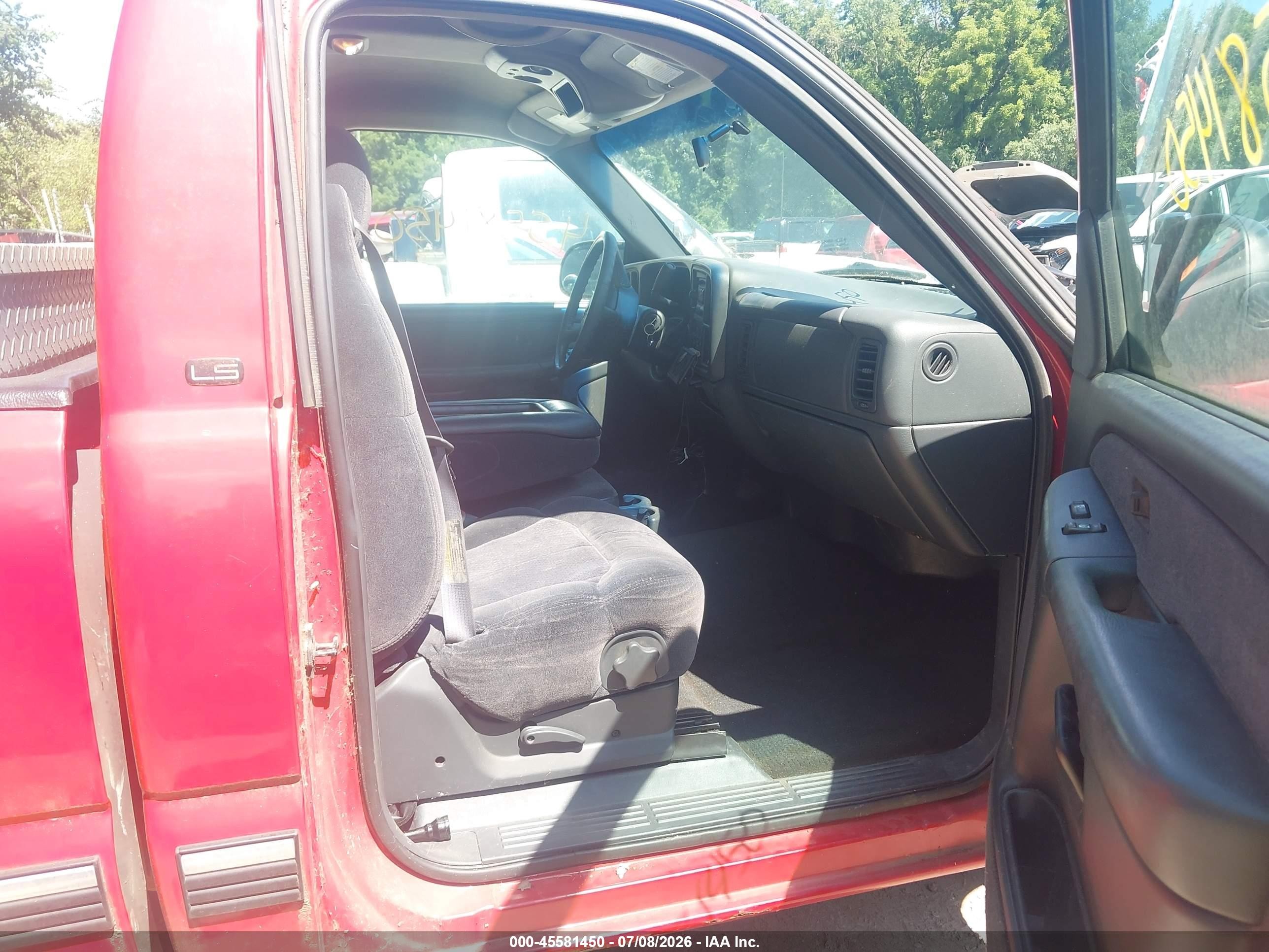 2001 Chevrolet Silverado 1500 Ls Красный vin: 1GCEC14T31Z262423