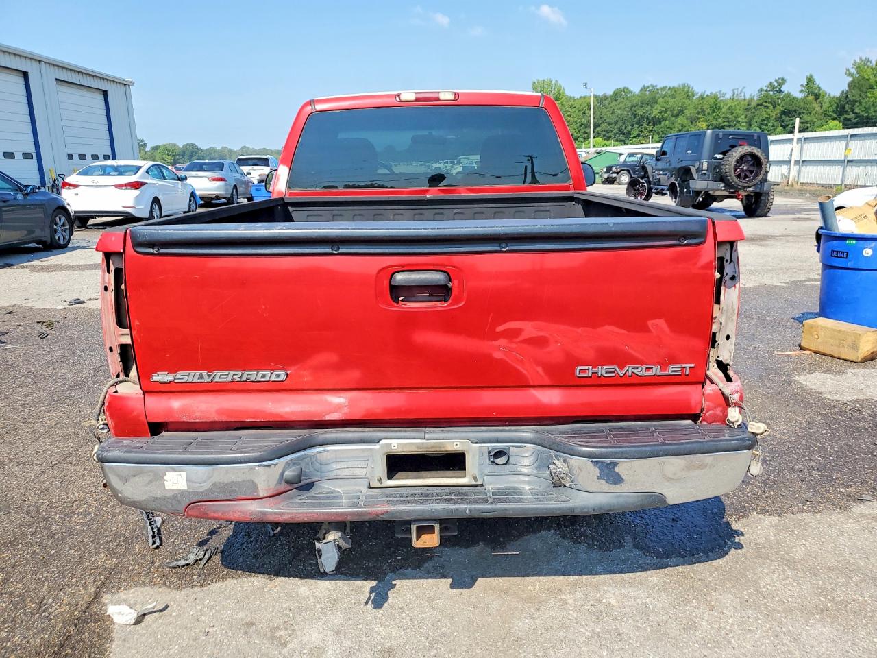 2002 Chevrolet Silverado C1500 Red vin: 1GCEC14T32Z322461