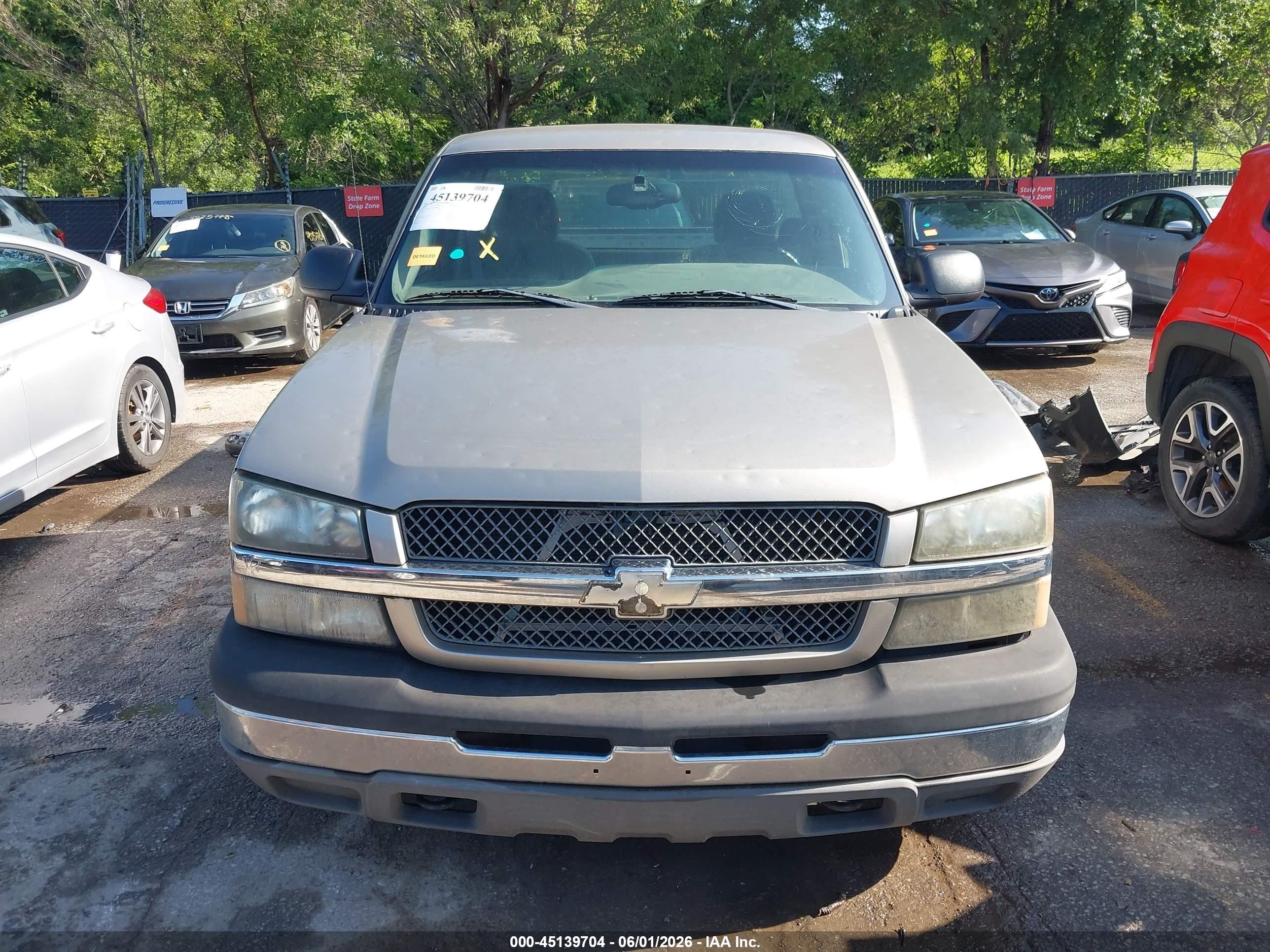 2003 Chevrolet Silverado 1500 Ls Gray vin: 1GCEC14T33Z262554