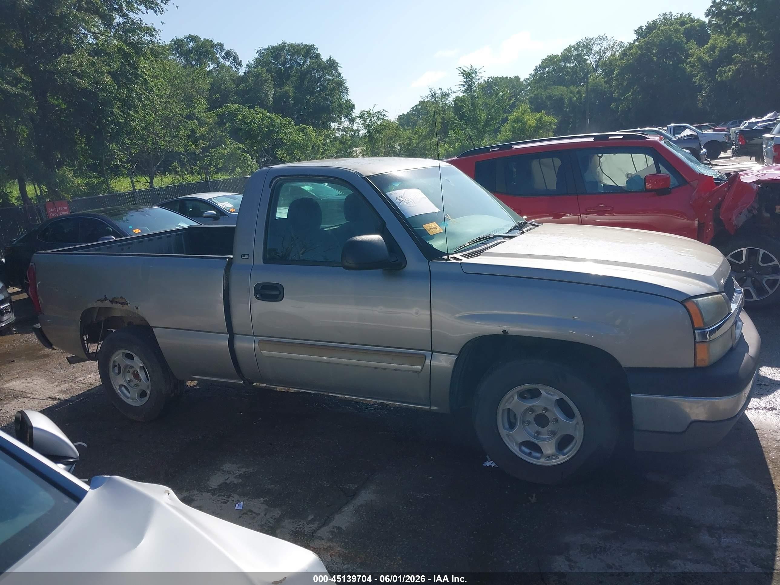 2003 Chevrolet Silverado 1500 Ls Gray vin: 1GCEC14T33Z262554