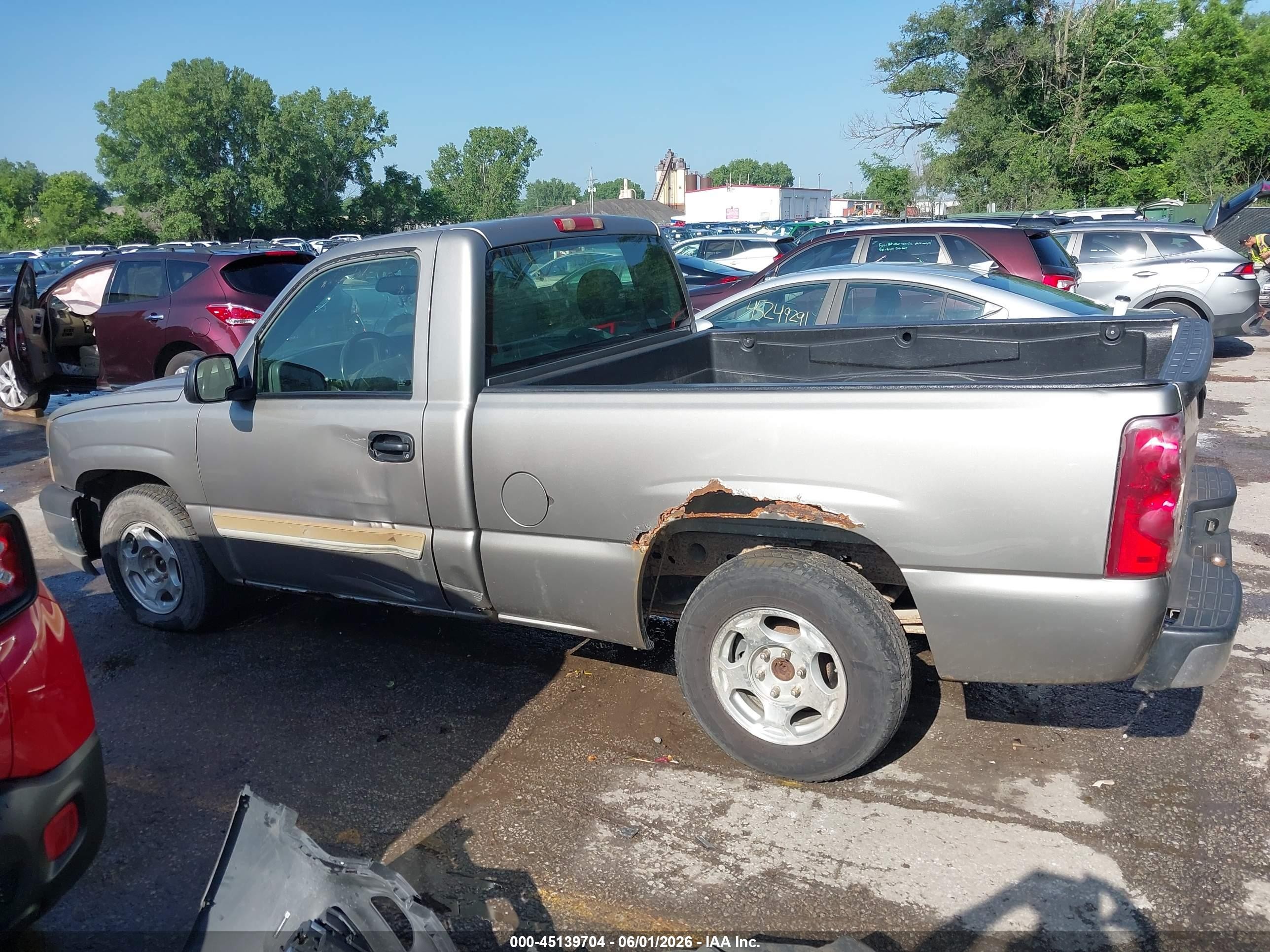 2003 Chevrolet Silverado 1500 Ls Gray vin: 1GCEC14T33Z262554