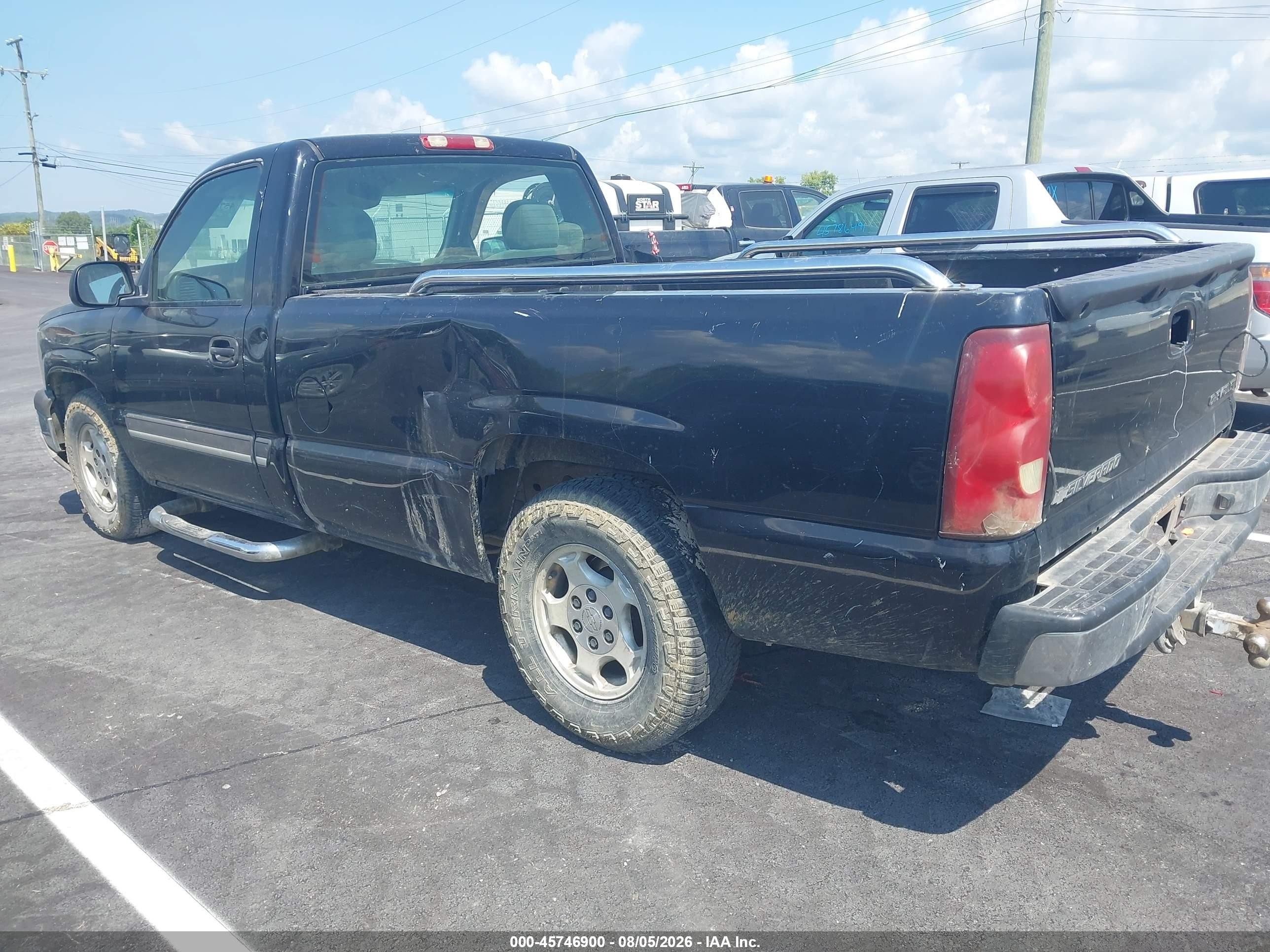 2003 Chevrolet Silverado 1500 Ls Black vin: 1GCEC14T53Z120576