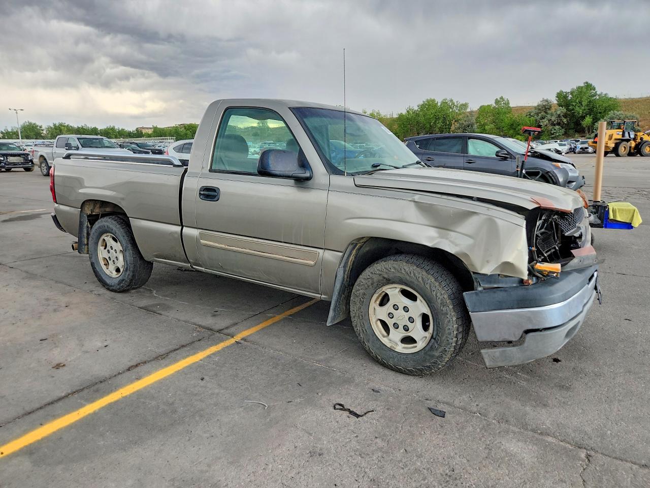 2003 Chevrolet Silverado C1500 Beige vin: 1GCEC14T63Z160701