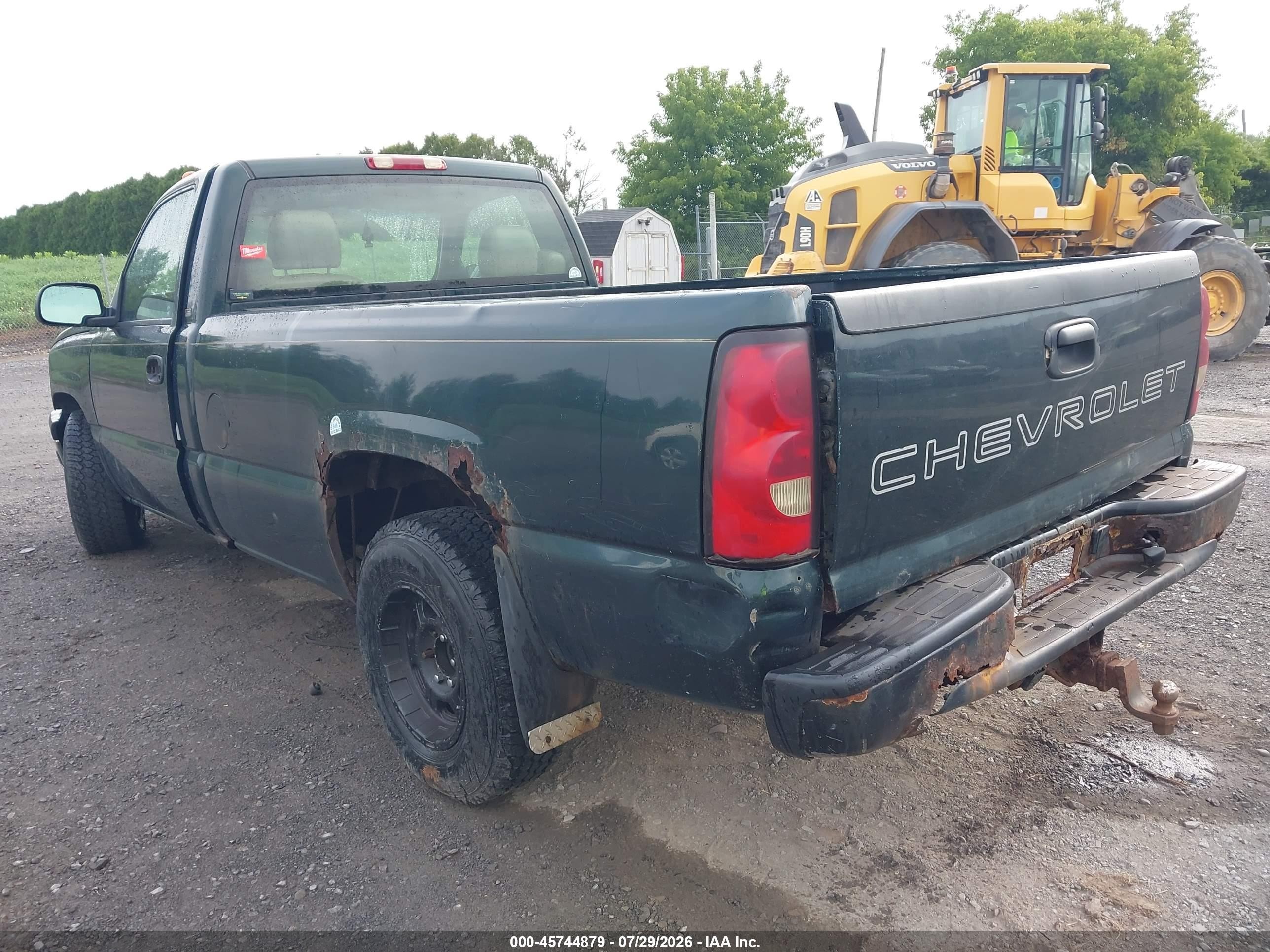 2004 Chevrolet Silverado 1500 Work Truck Green vin: 1GCEC14T64E202647