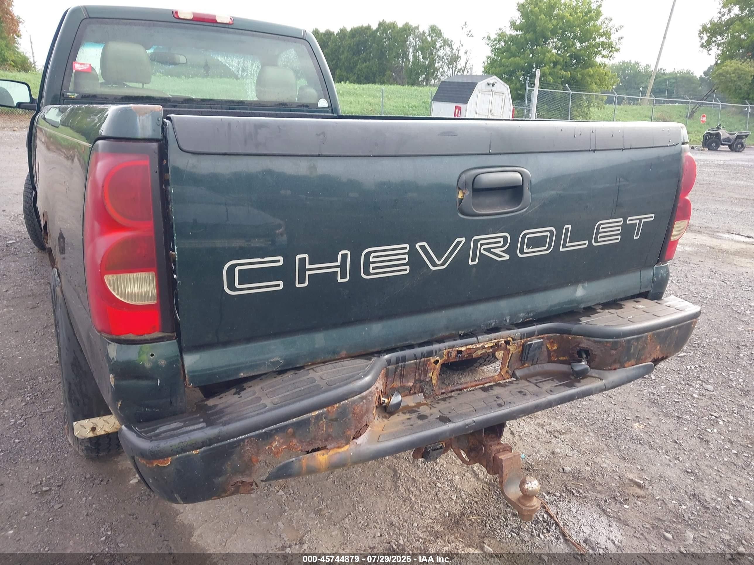 2004 Chevrolet Silverado 1500 Work Truck Green vin: 1GCEC14T64E202647