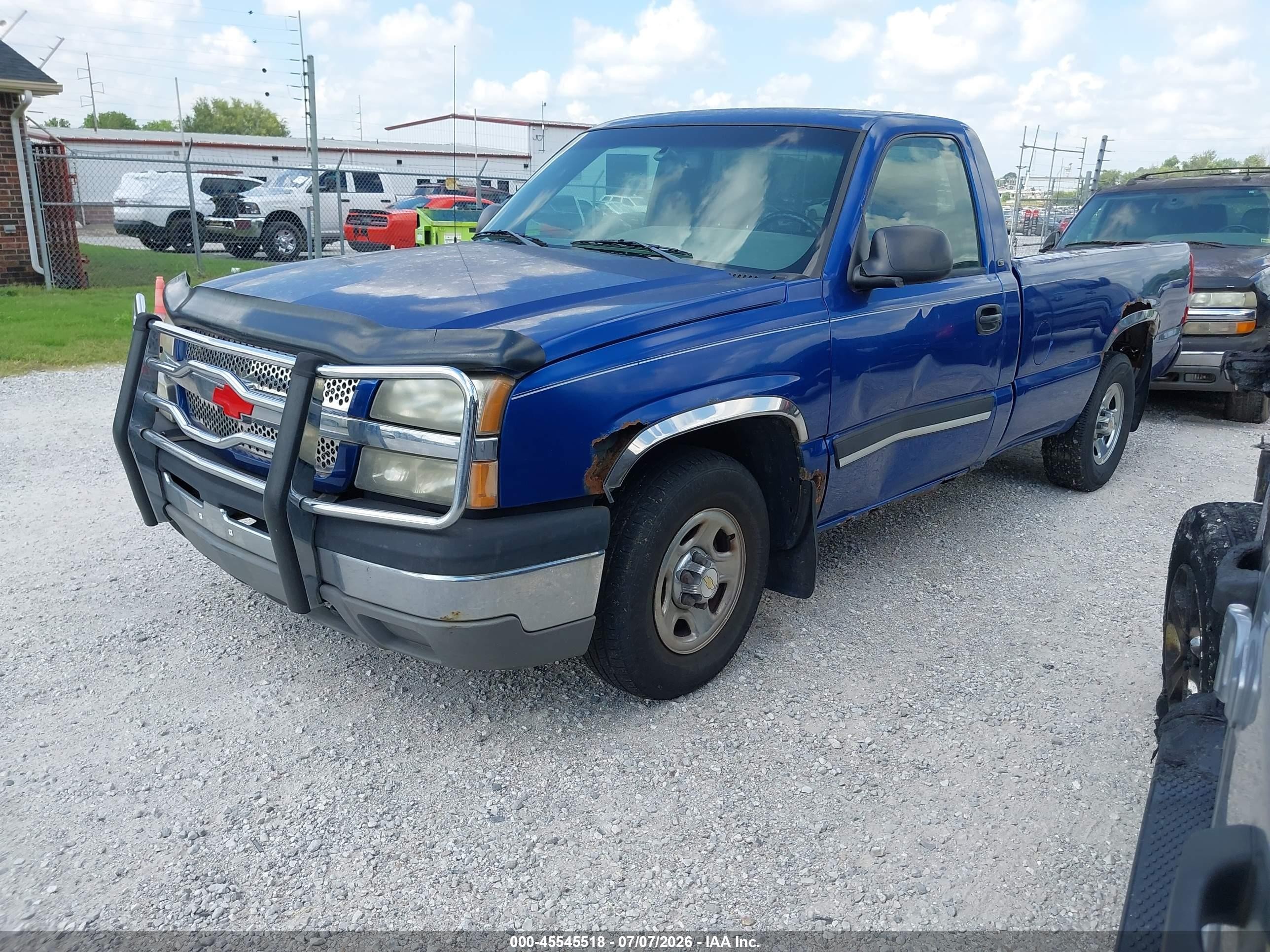 2003 Chevrolet Silverado 1500 Ls Blue vin: 1GCEC14T73E375155