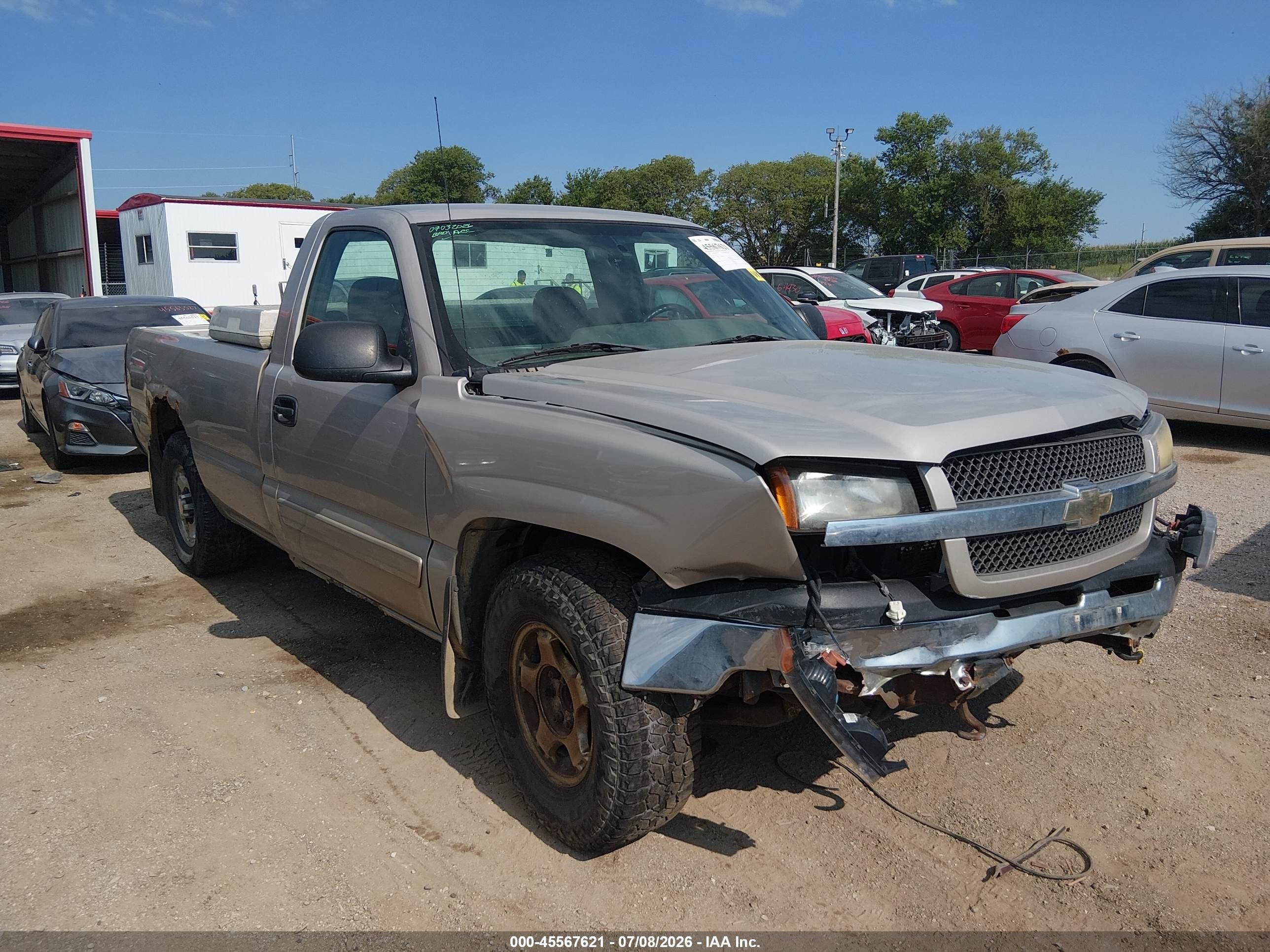 2004 Chevrolet Silverado 1500 Ls Бежевый vin: 1GCEC14T74Z191246