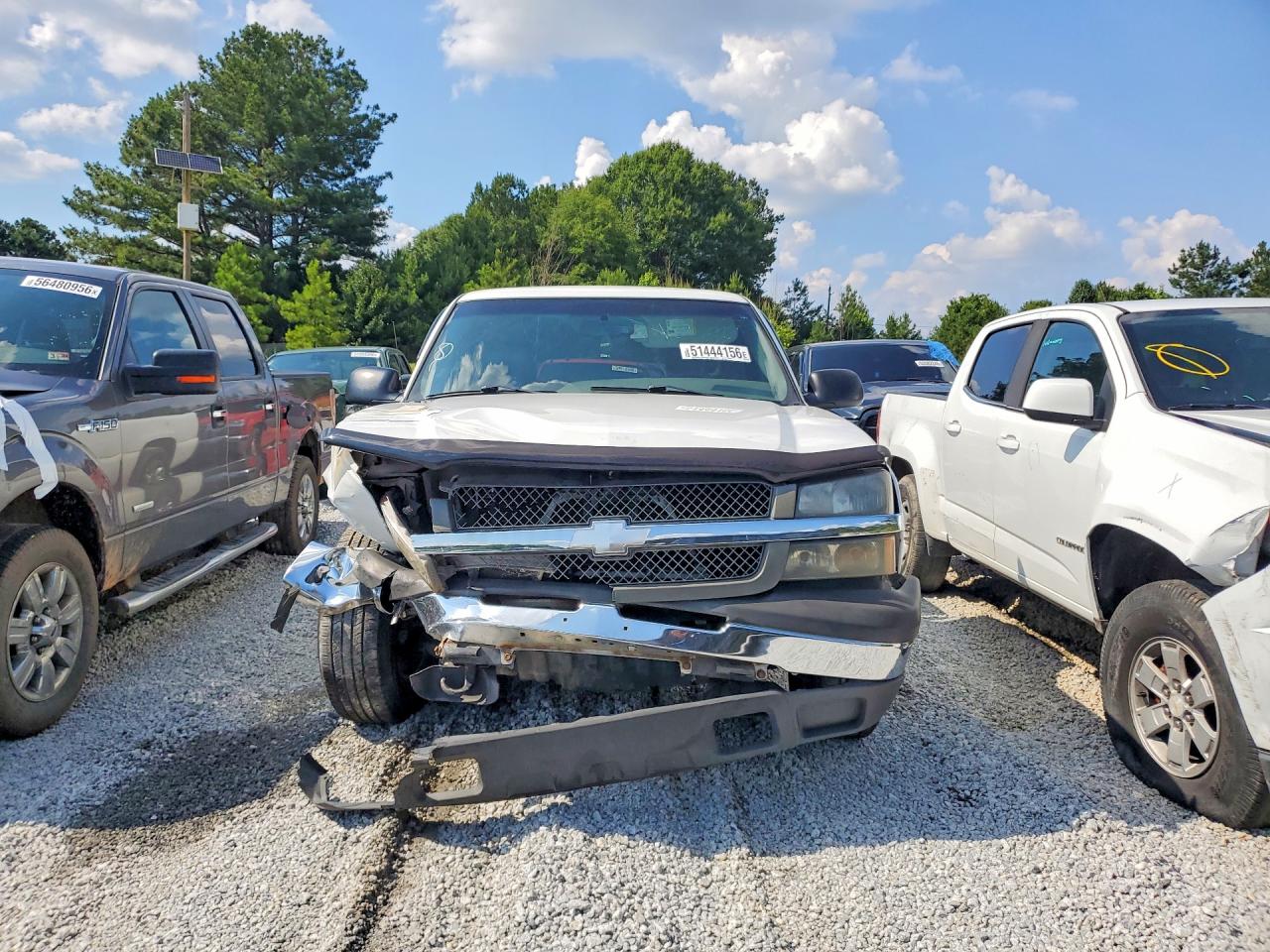 2005 Chevrolet Silverado C1500 White vin: 1GCEC14T85Z250306