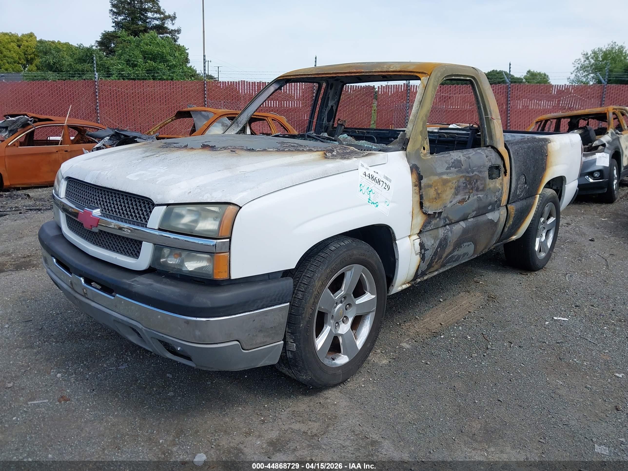 2004 Chevrolet Silverado 1500 Ls White vin: 1GCEC14T94Z131470
