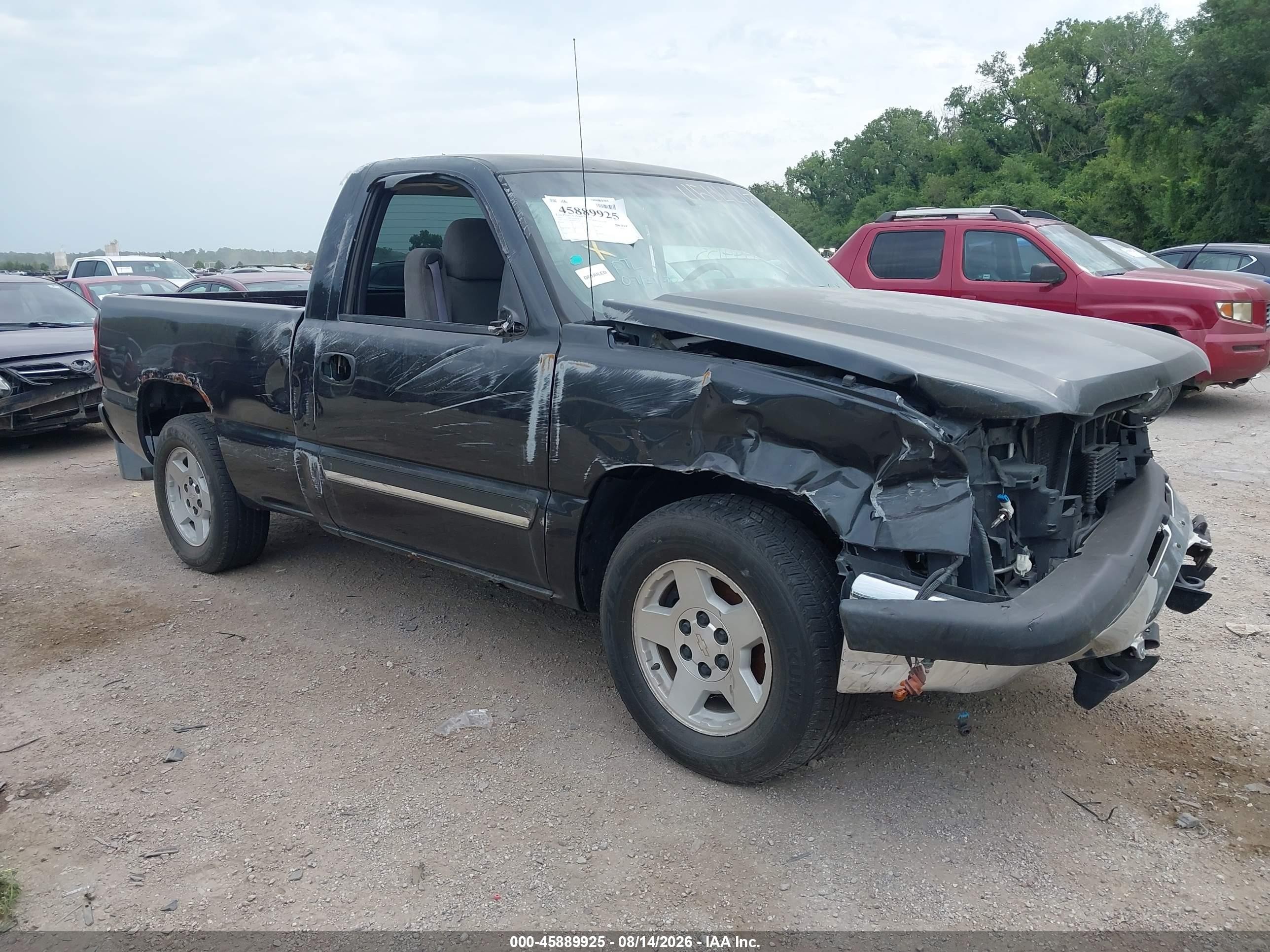 2005 Chevrolet Silverado 1500 Ls Gray vin: 1GCEC14T95Z332108