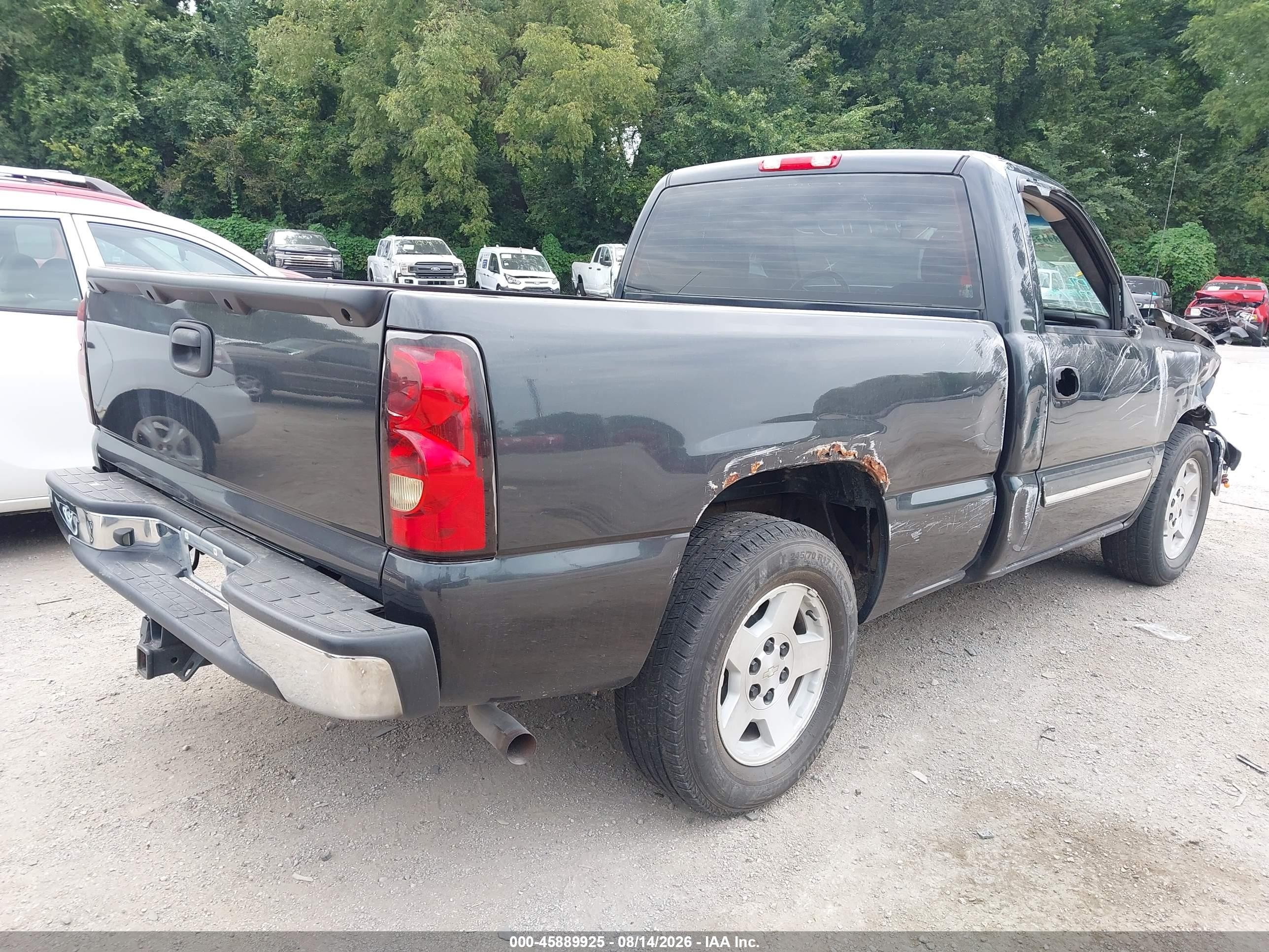 2005 Chevrolet Silverado 1500 Ls Gray vin: 1GCEC14T95Z332108