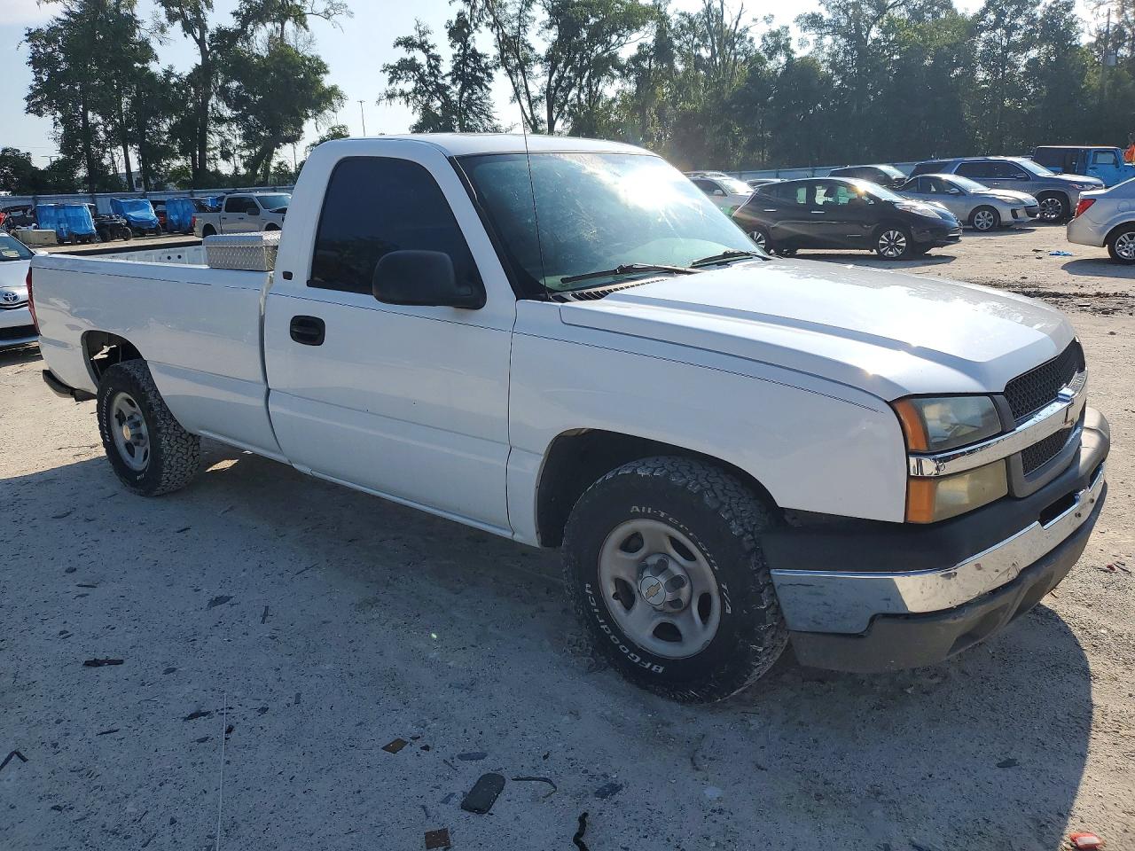 2004 Chevrolet Silverado C1500 White vin: 1GCEC14TX4Z121465
