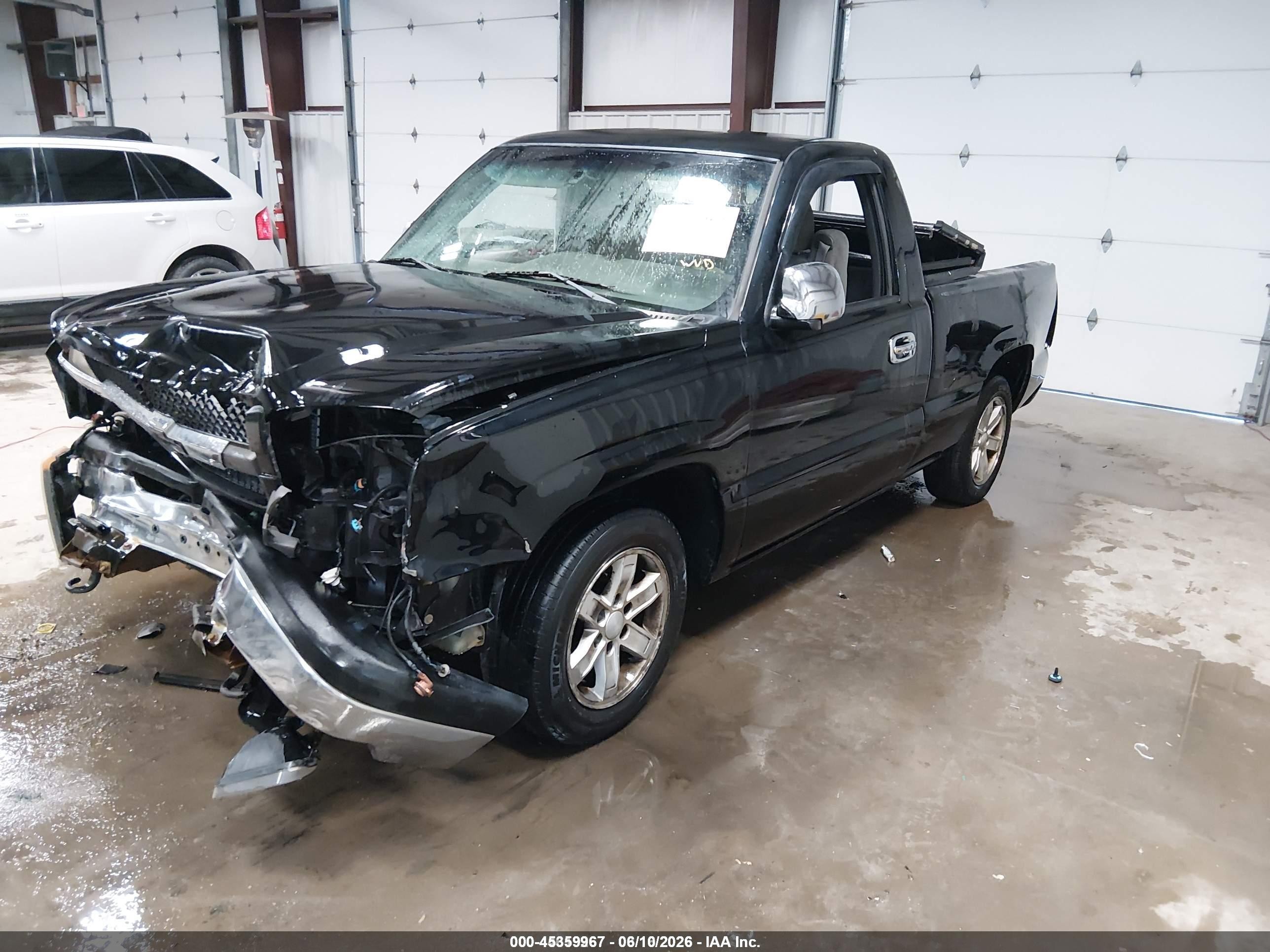 2004 Chevrolet Silverado 1500 Ls Black vin: 1GCEC14TX4Z334142