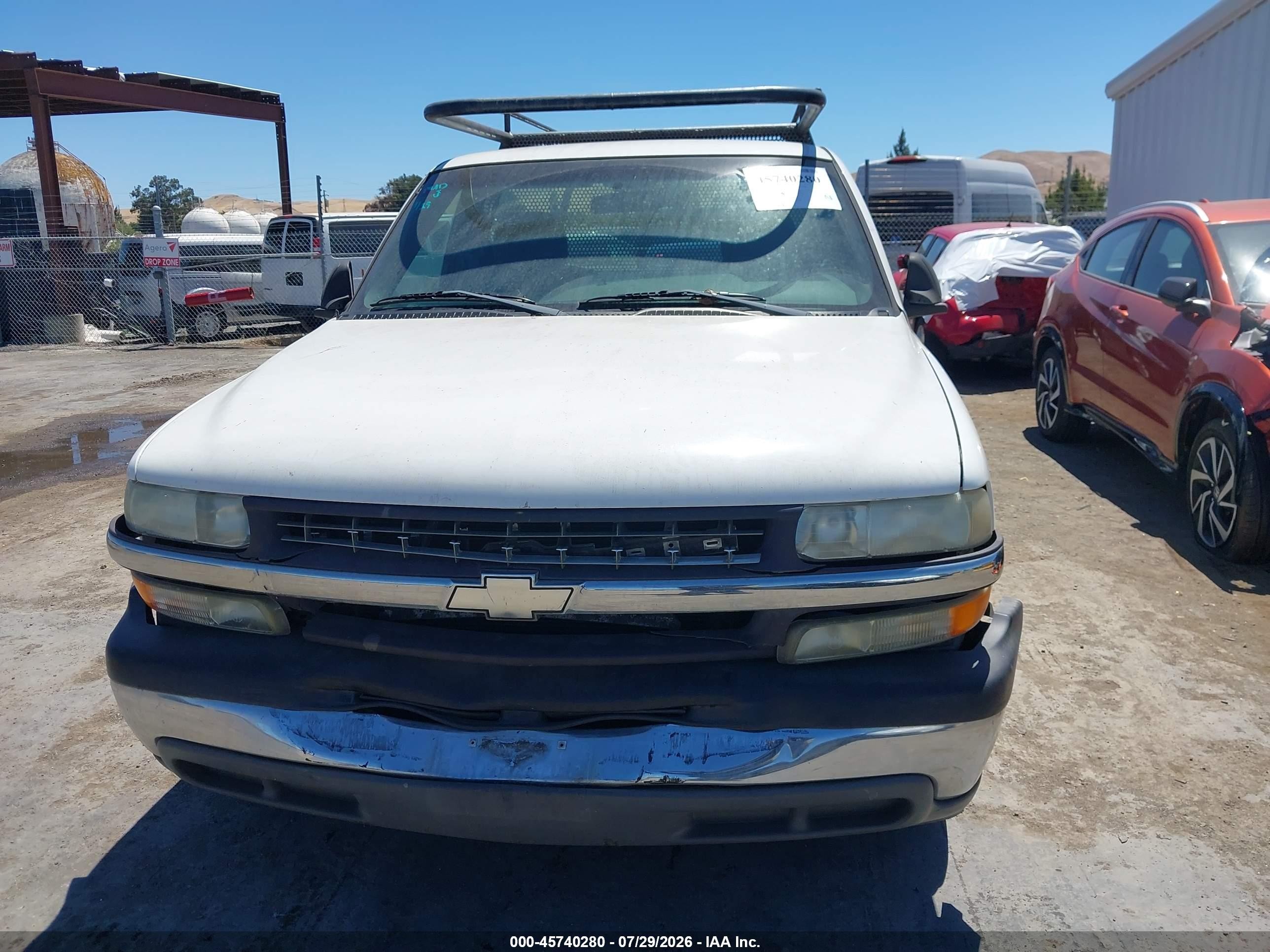 2001 Chevrolet Silverado 1500 Ls White vin: 1GCEC14V01Z233088