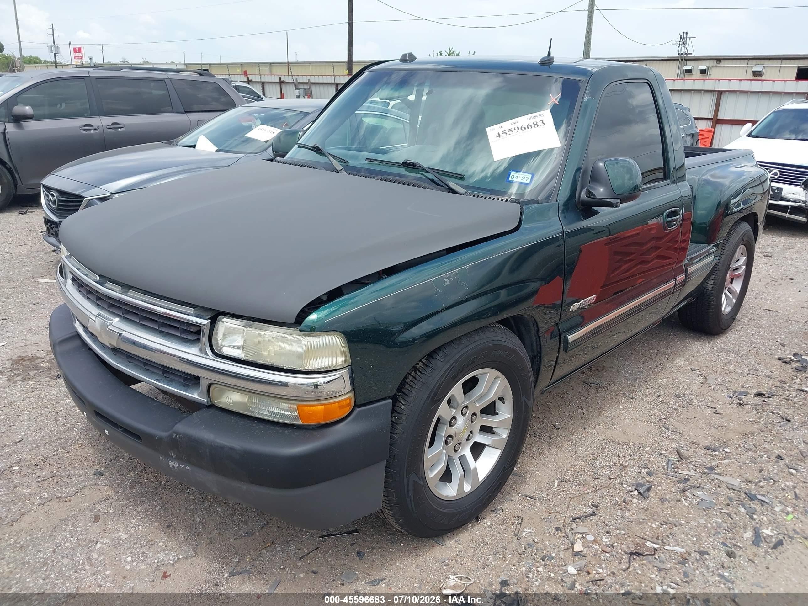 2002 Chevrolet Silverado 1500 Ls Green vin: 1GCEC14V12Z160489