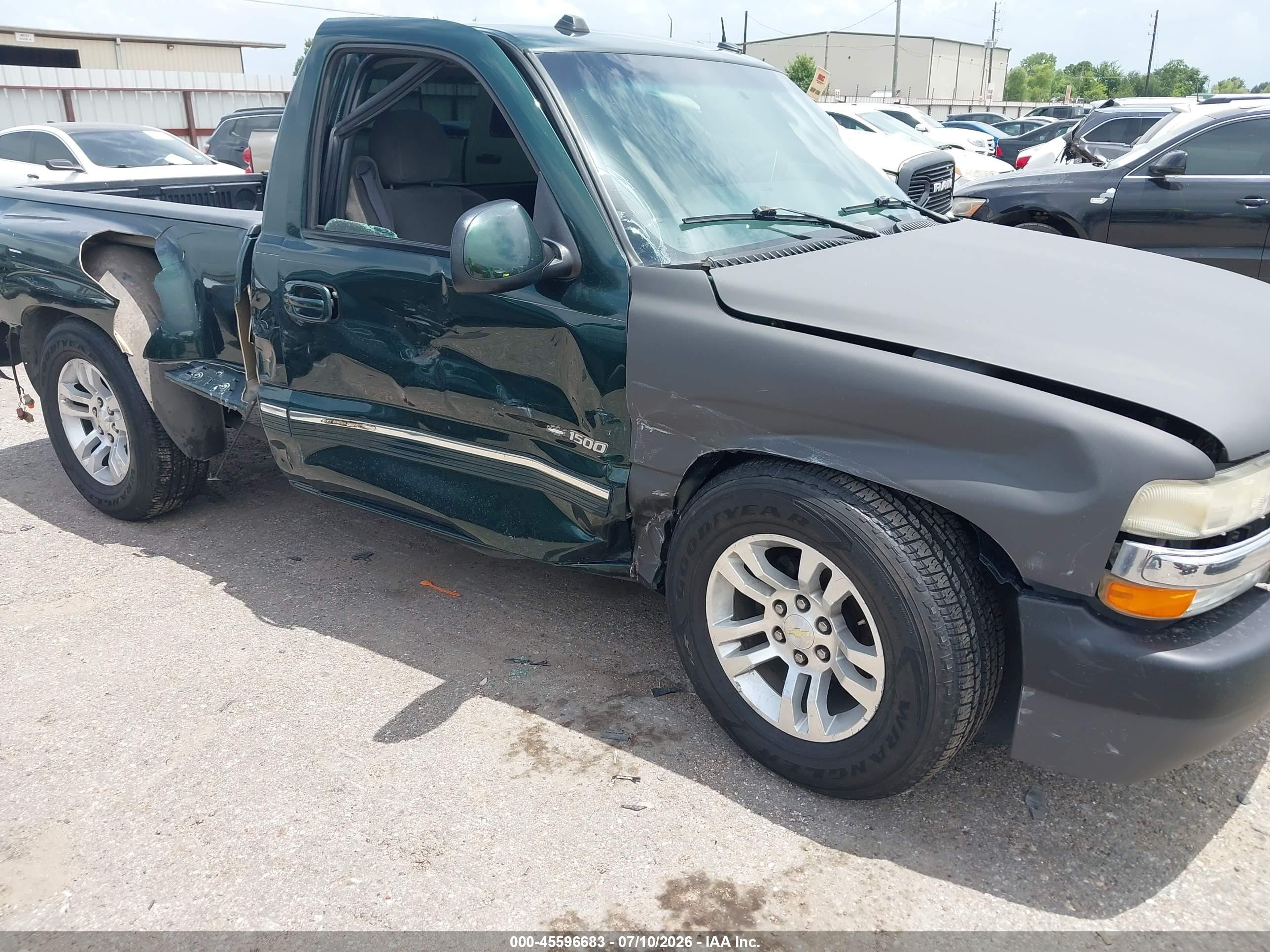 2002 Chevrolet Silverado 1500 Ls Green vin: 1GCEC14V12Z160489