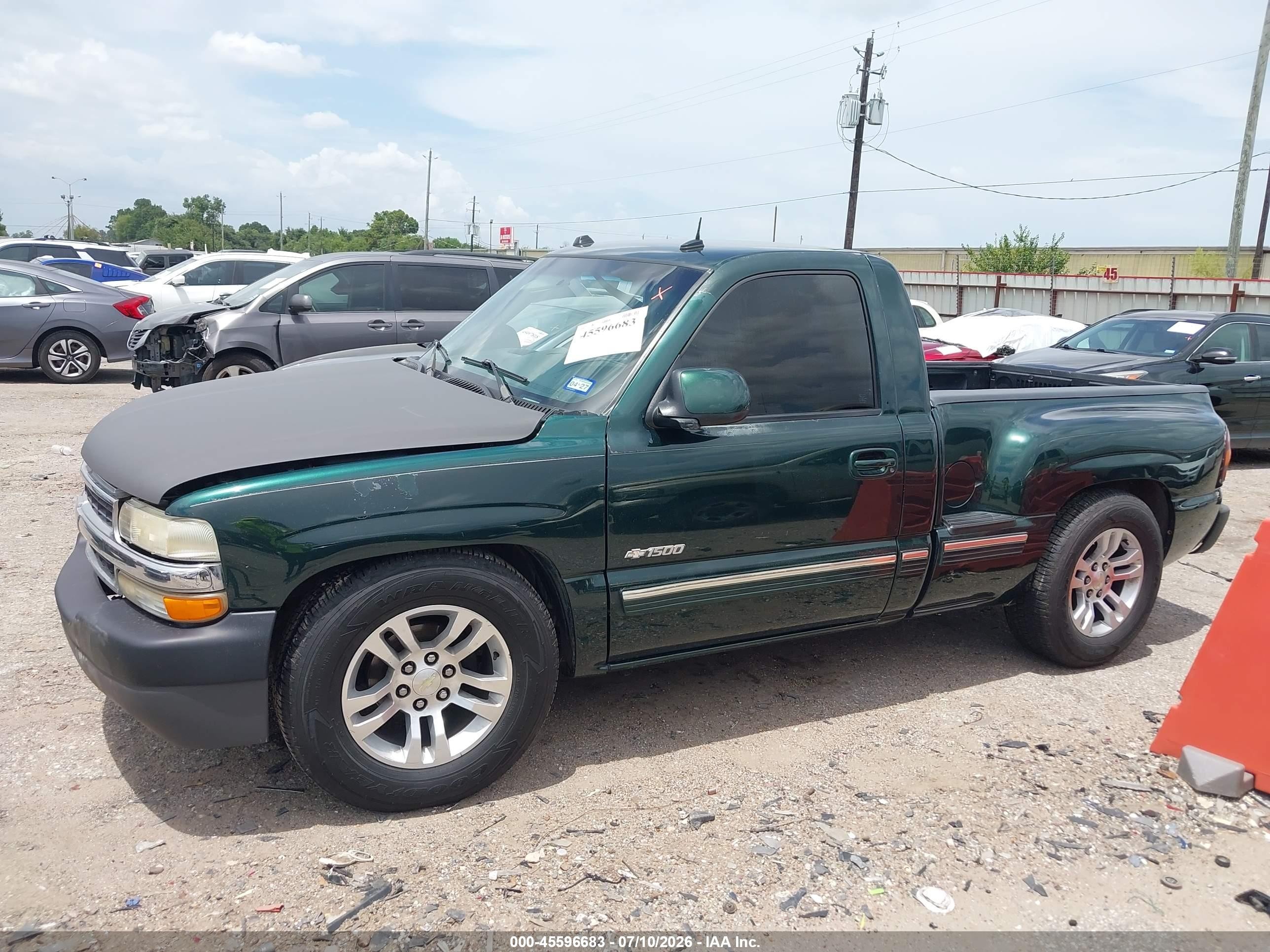 2002 Chevrolet Silverado 1500 Ls Green vin: 1GCEC14V12Z160489