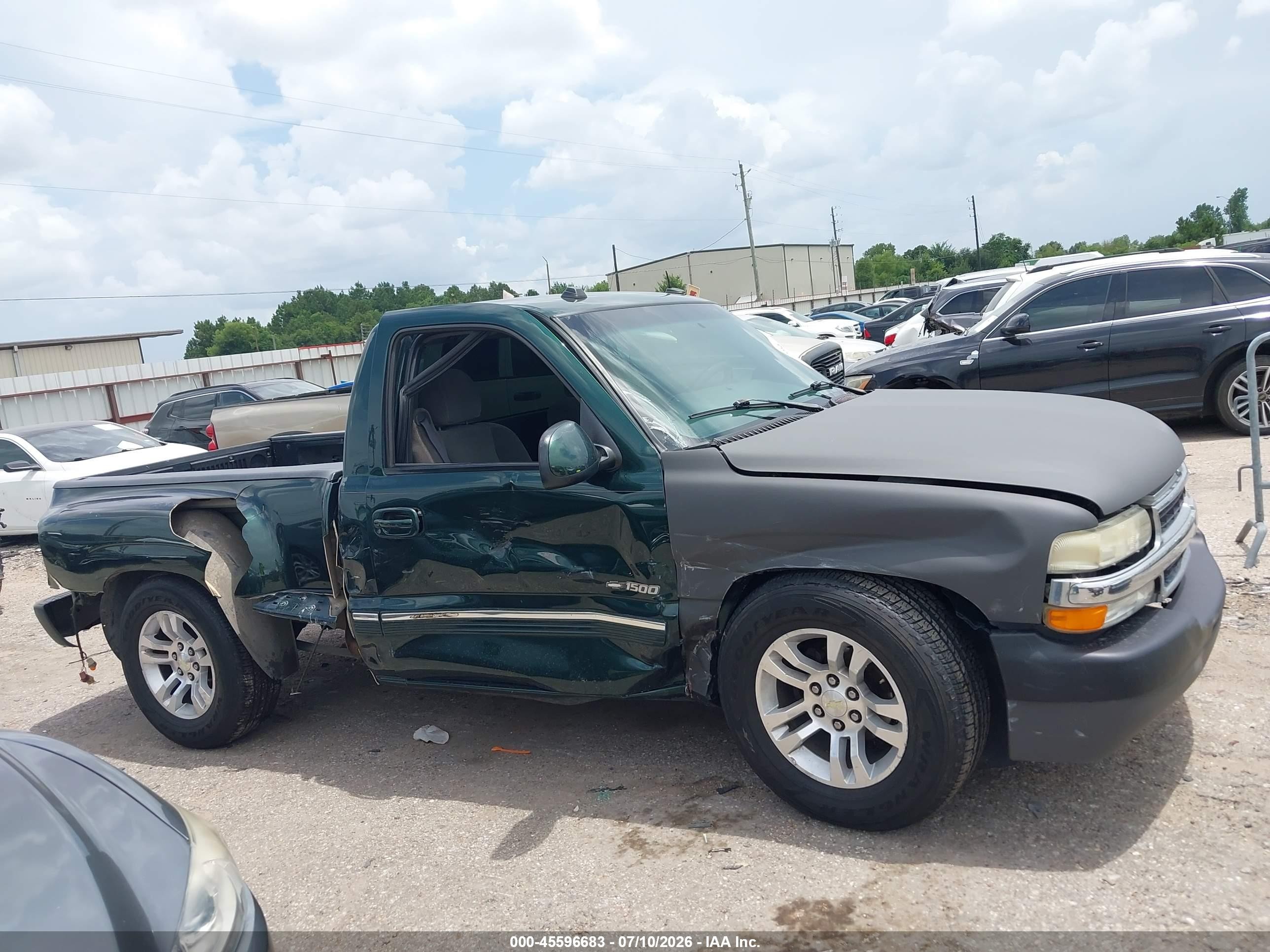 2002 Chevrolet Silverado 1500 Ls Green vin: 1GCEC14V12Z160489