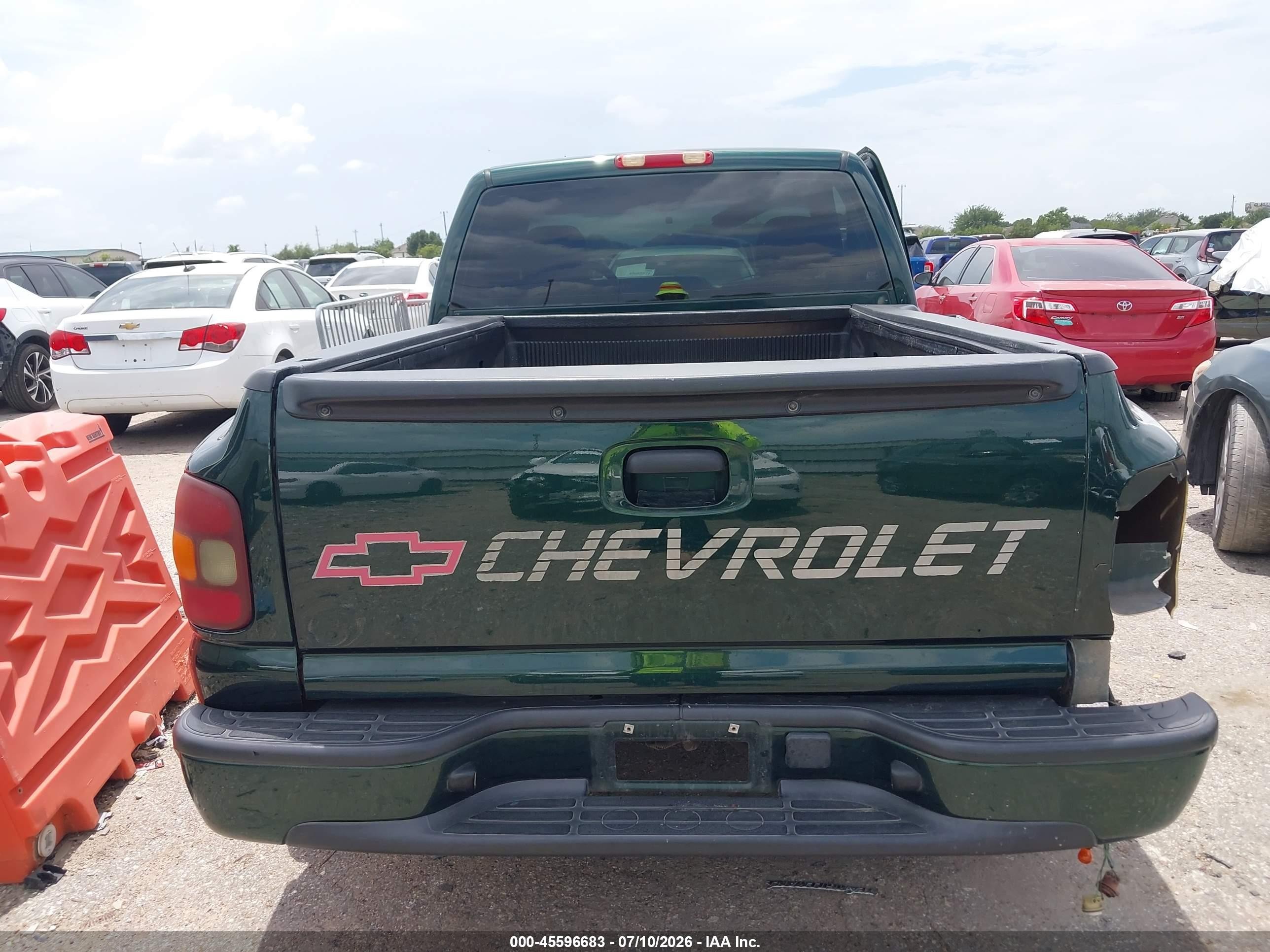 2002 Chevrolet Silverado 1500 Ls Green vin: 1GCEC14V12Z160489