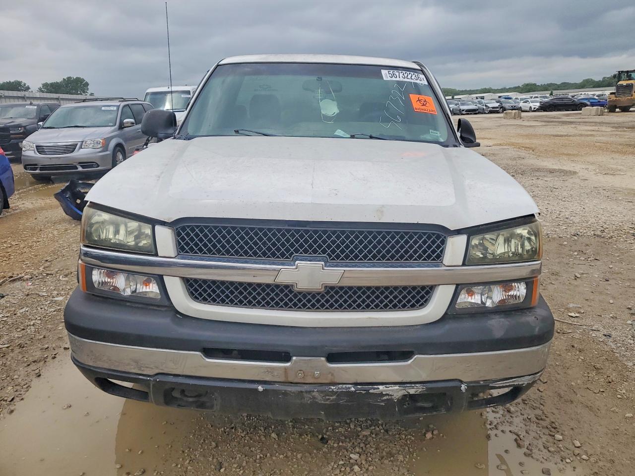 2003 Chevrolet Silverado C1500 White vin: 1GCEC14V13Z102285