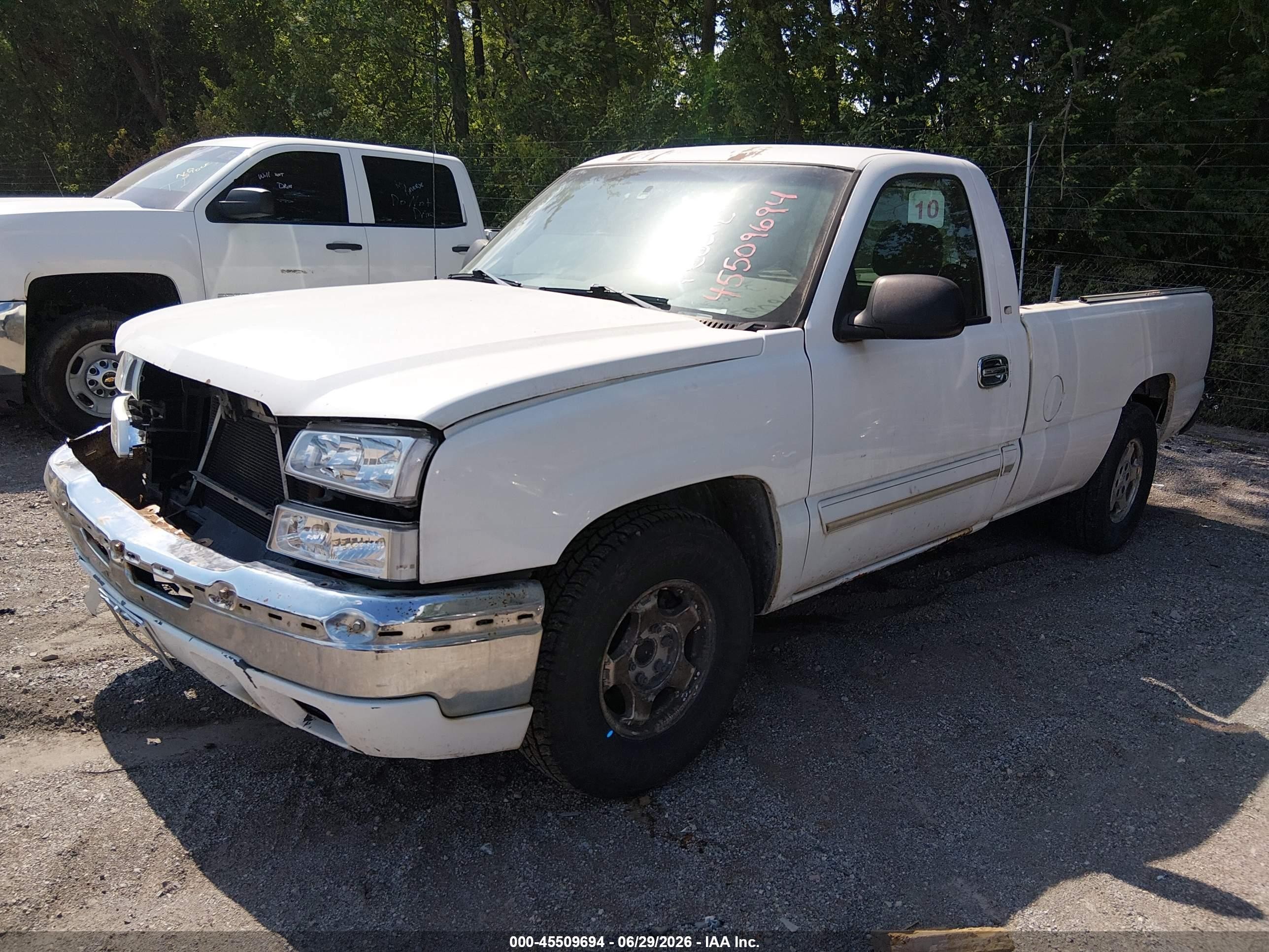 2003 Chevrolet Silverado 1500 Ls White vin: 1GCEC14V13Z113786