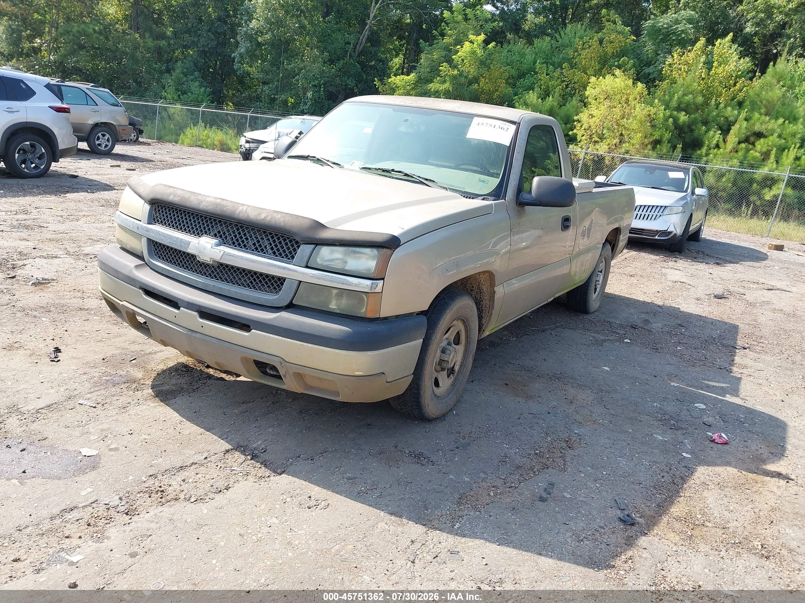 2004 Chevrolet Silverado 1500 Work Truck Gold vin: 1GCEC14V14E117345
