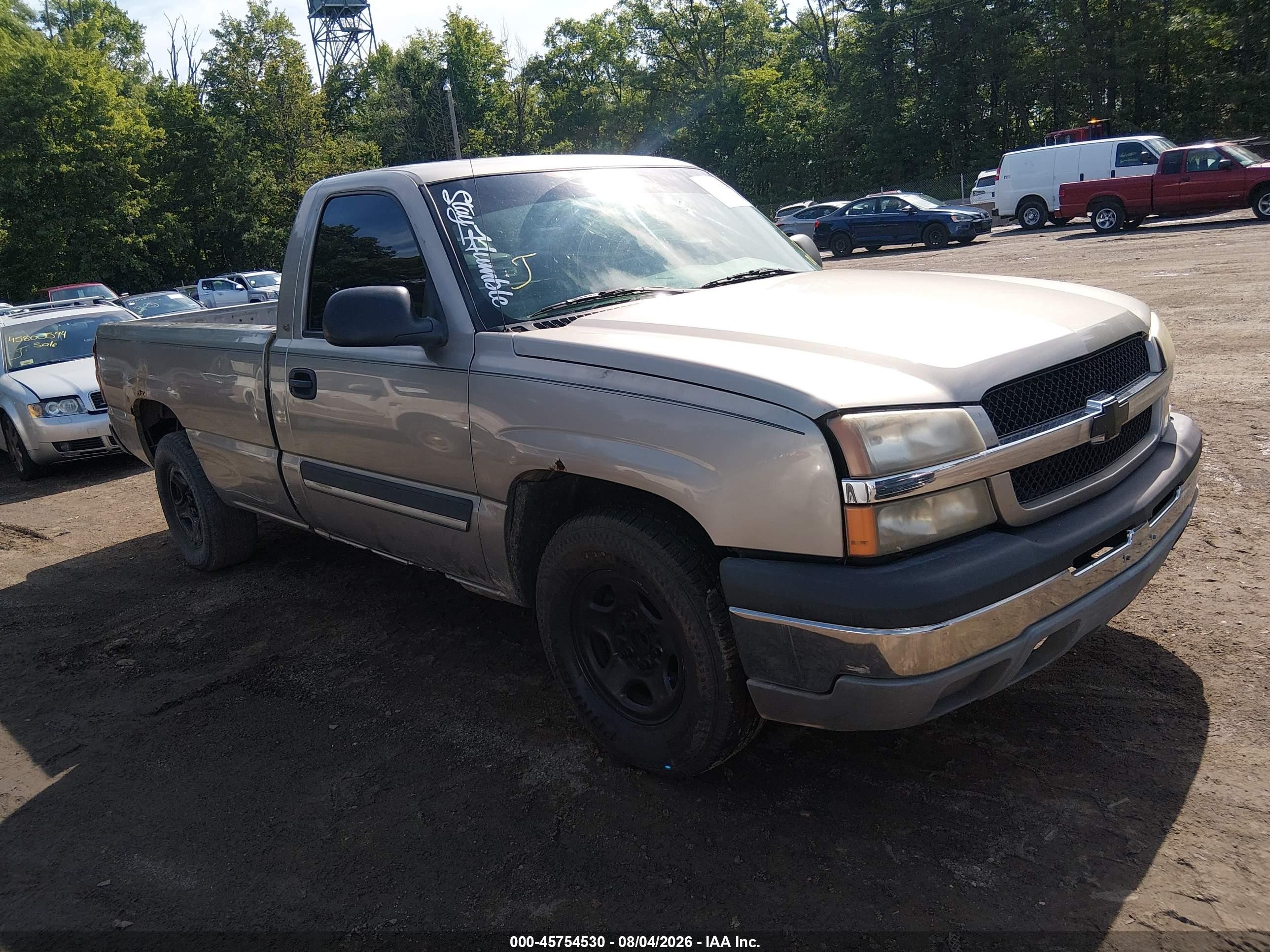 2003 Chevrolet Silverado 1500   Tan vin: 1GCEC14V23Z342963