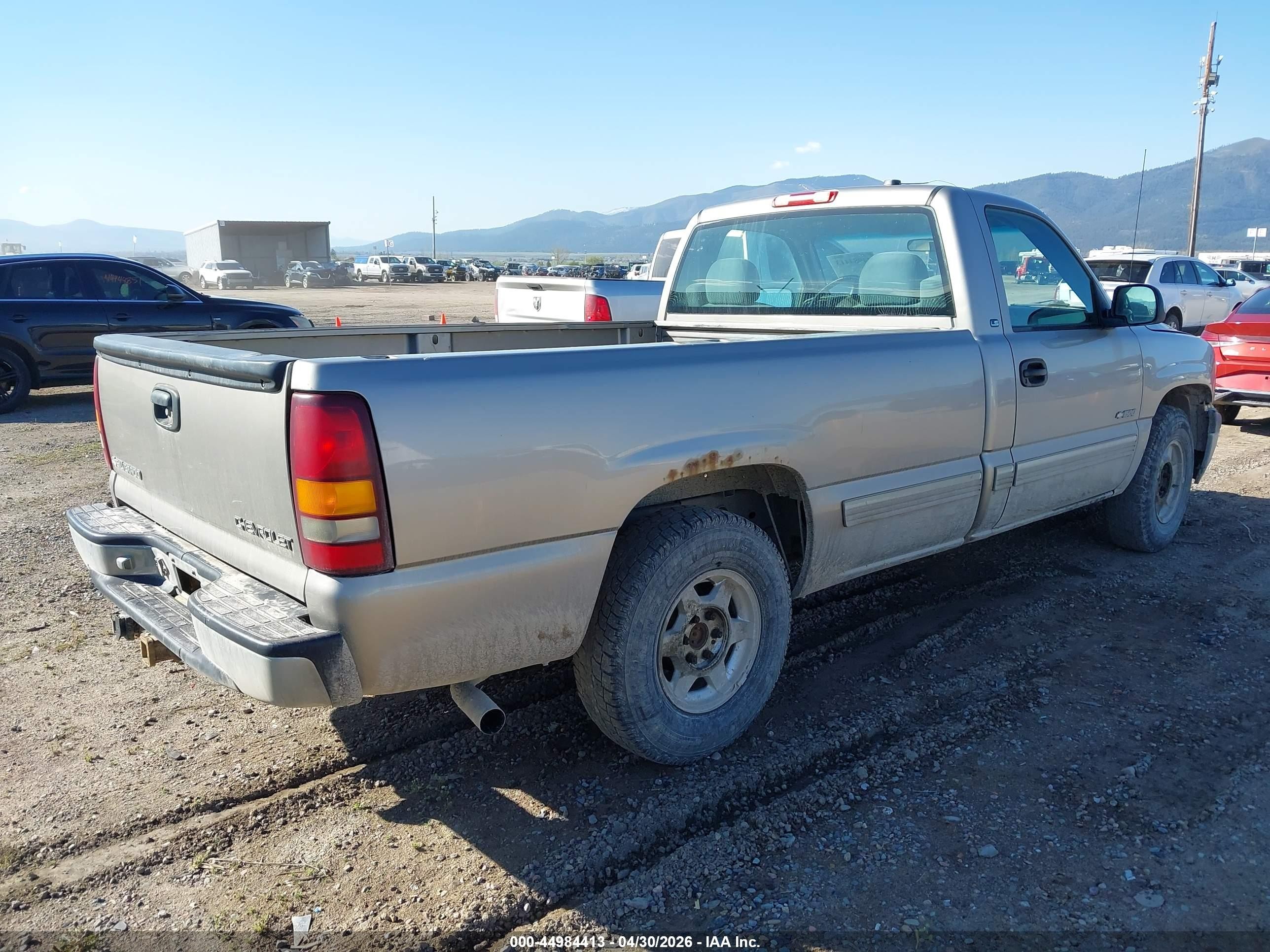 2001 Chevrolet Silverado 1500 Ls Champagne vin: 1GCEC14V31Z322055
