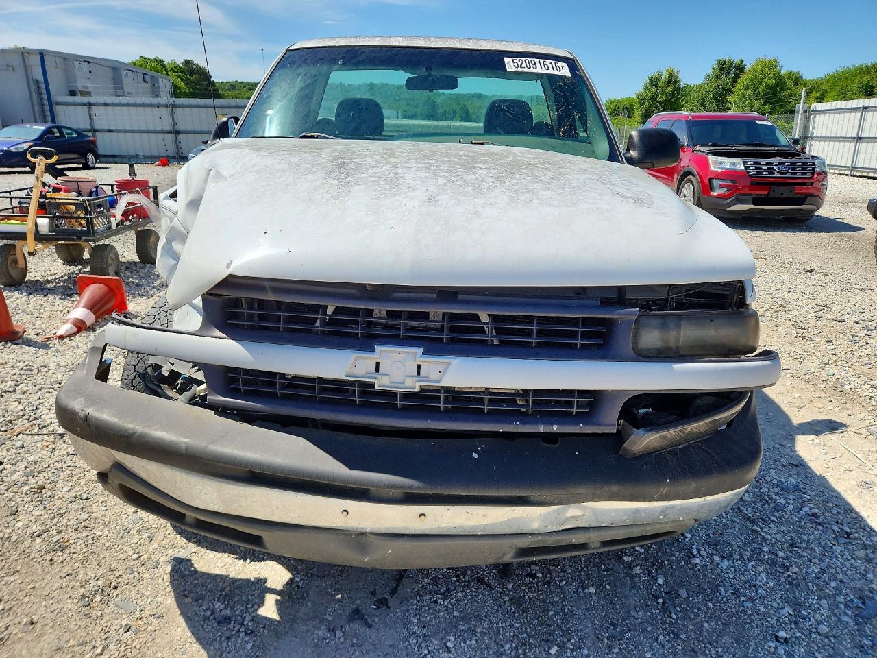 2002 Chevrolet Silverado C1500 White vin: 1GCEC14V32E186552