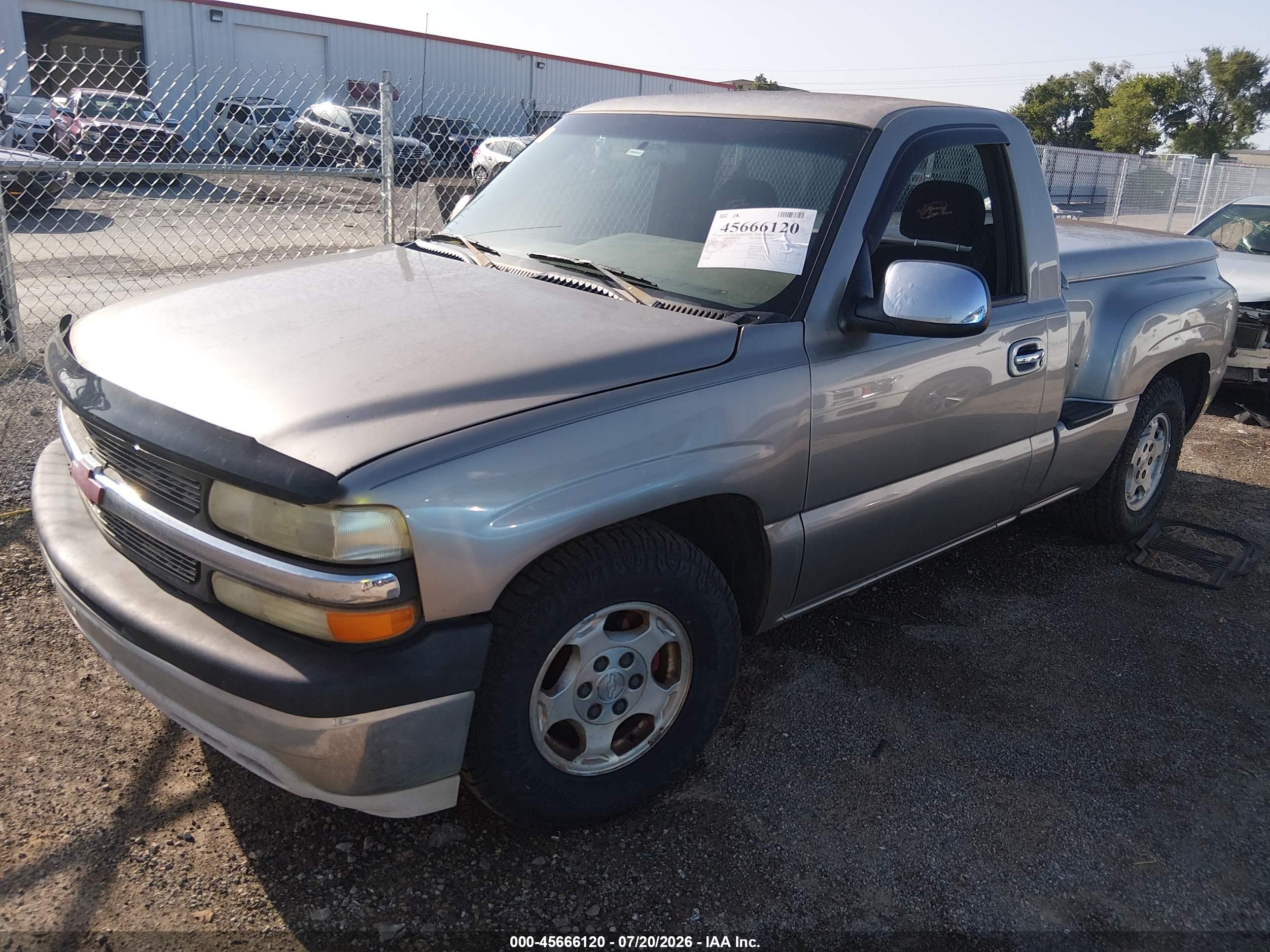 2002 Chevrolet Silverado 1500 Ls Gray vin: 1GCEC14V42Z344468