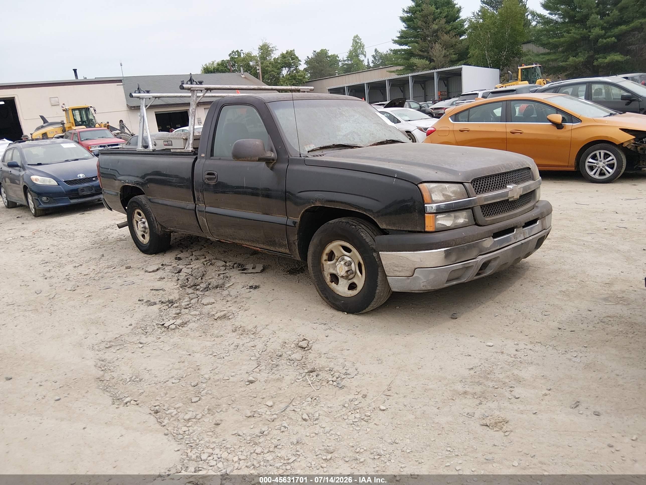 2003 Chevrolet Silverado 1500   Black vin: 1GCEC14V43E365569