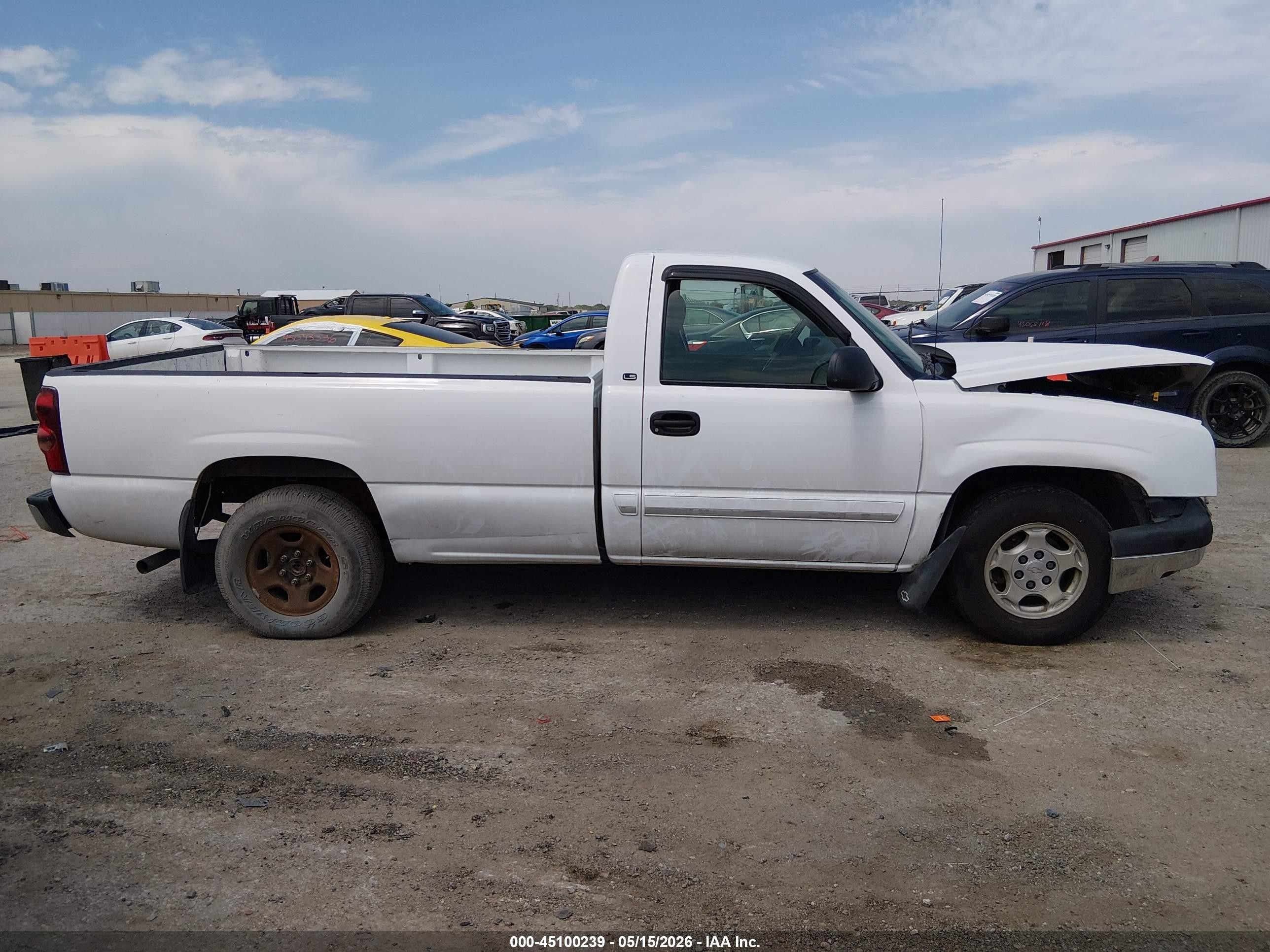 2003 Chevrolet Silverado 1500 Ls White vin: 1GCEC14V43Z154235