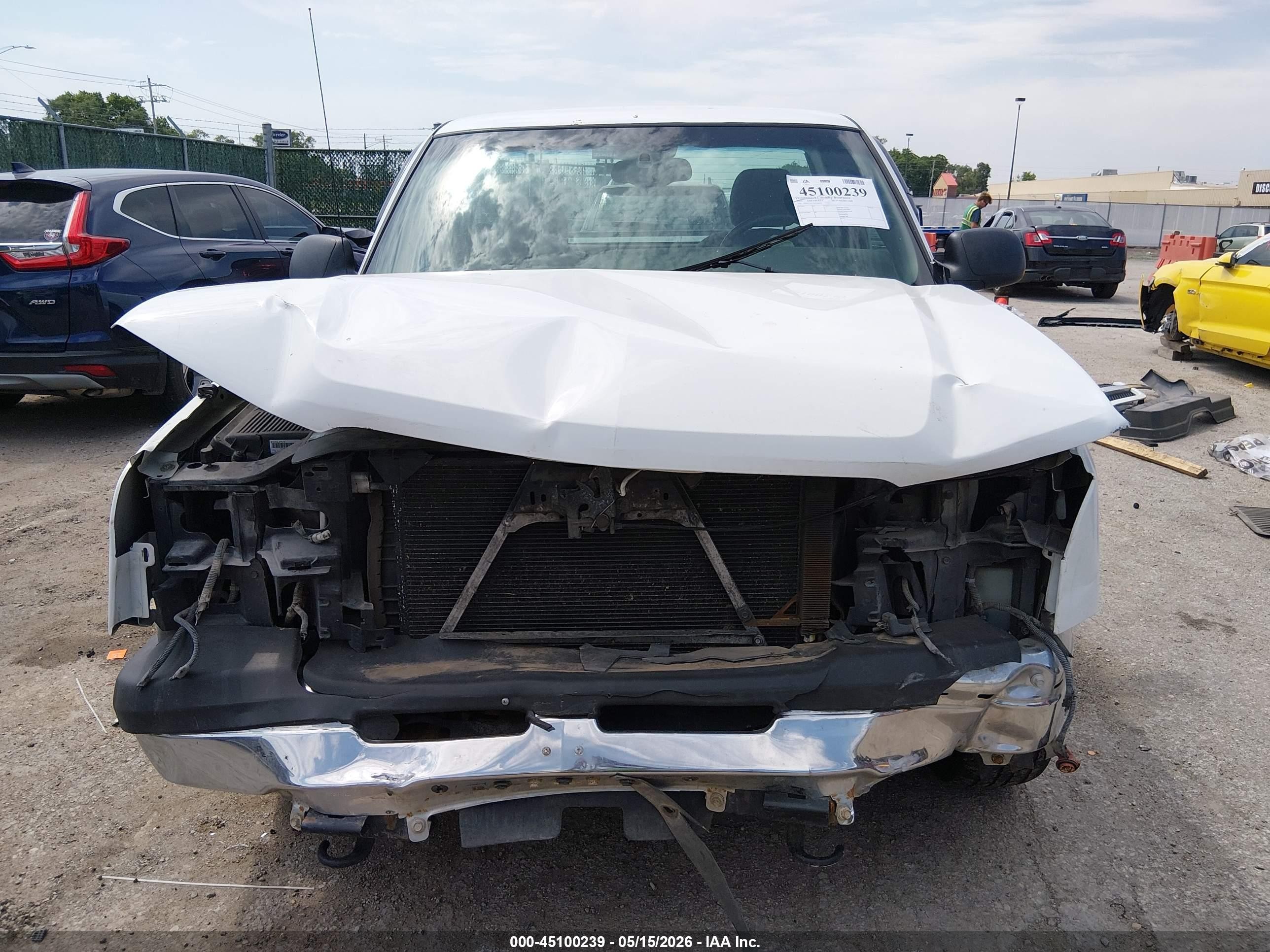 2003 Chevrolet Silverado 1500 Ls White vin: 1GCEC14V43Z154235