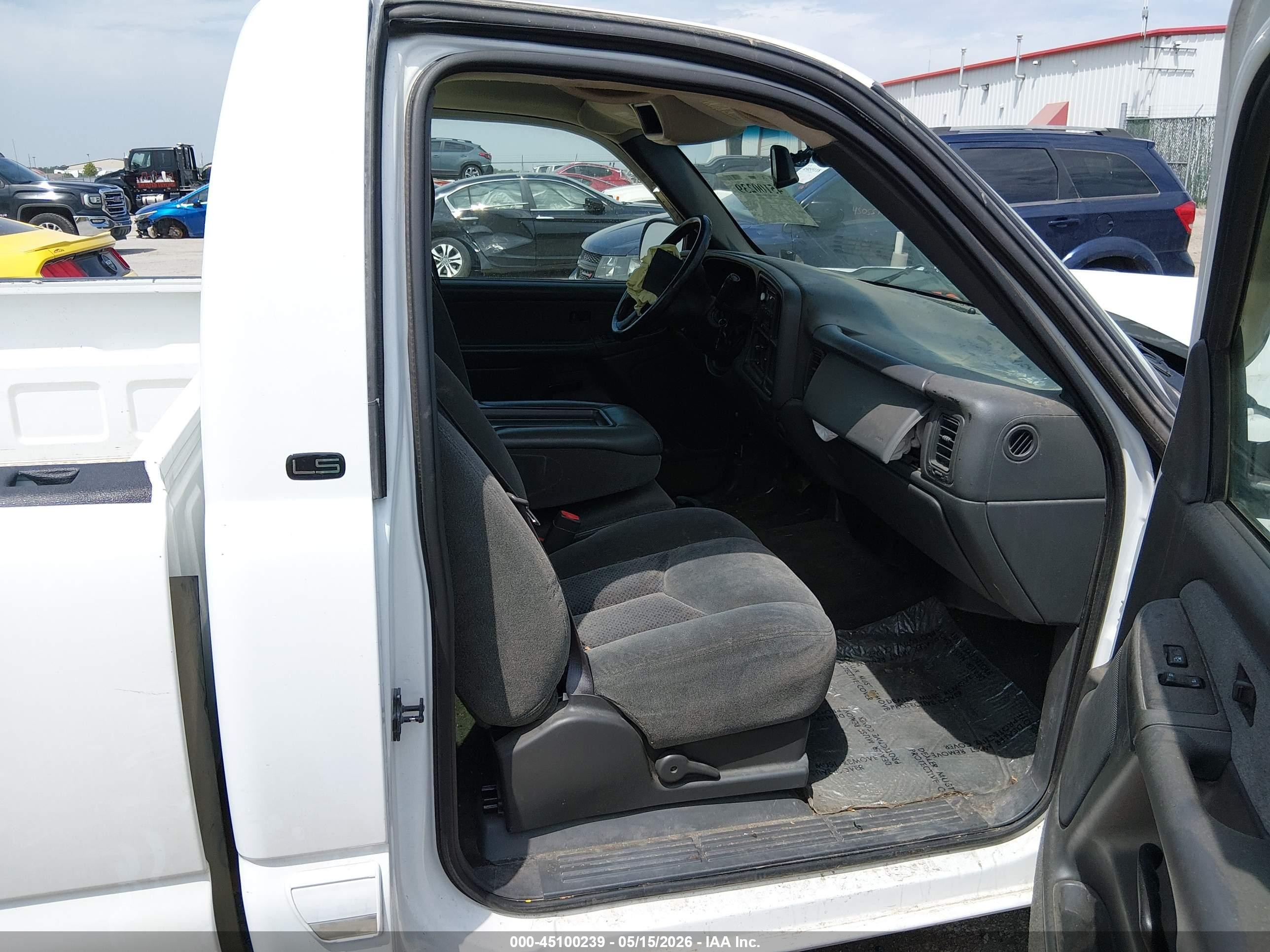 2003 Chevrolet Silverado 1500 Ls White vin: 1GCEC14V43Z154235