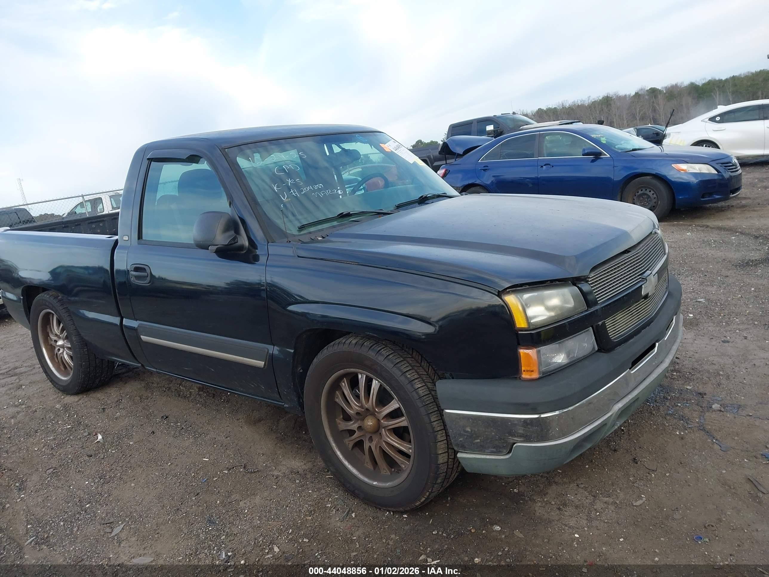 2005 Chevrolet Silverado 1500   Black vin: 1GCEC14V45Z204859