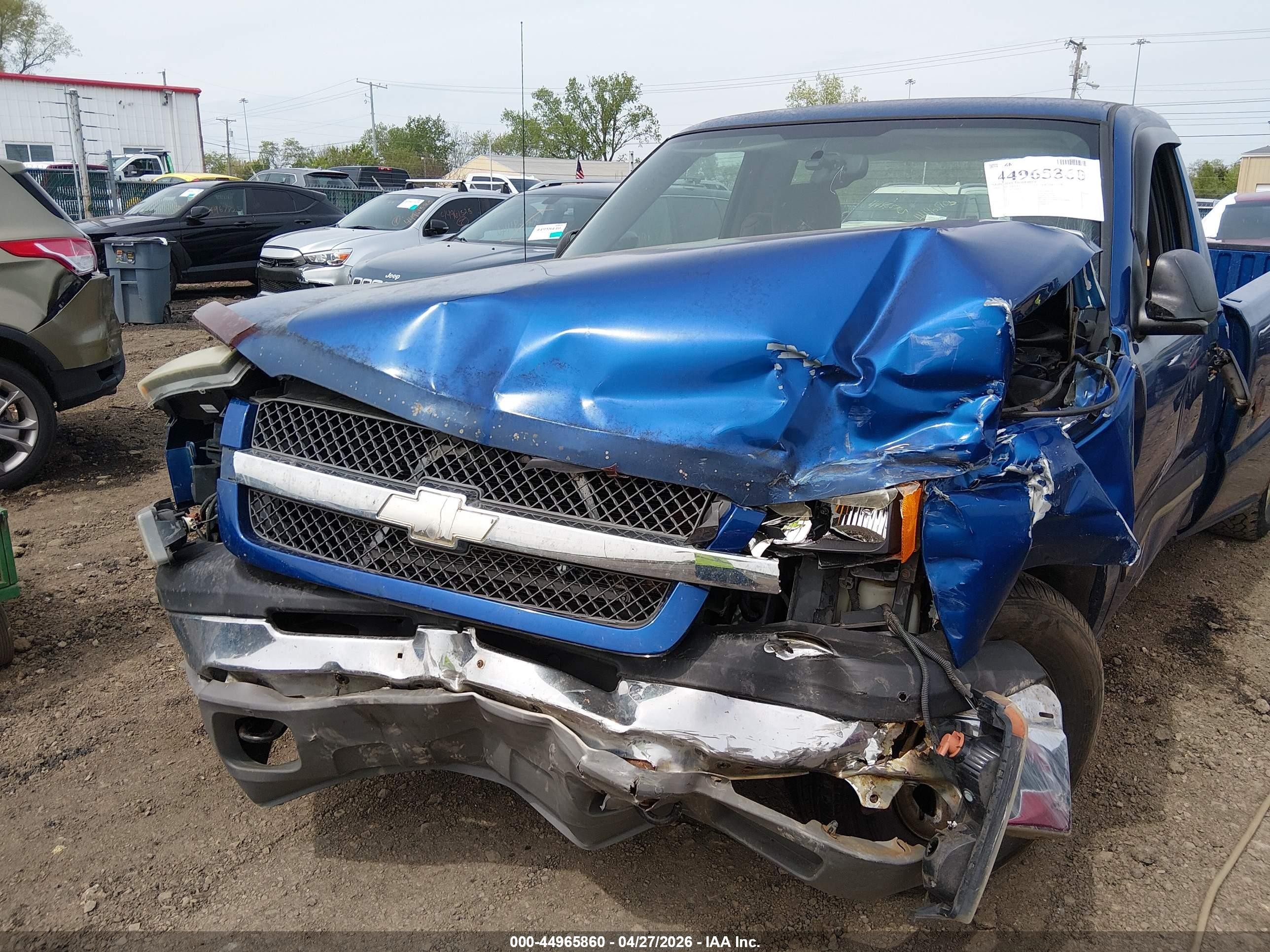 2004 Chevrolet Silverado 1500 Ls Blue vin: 1GCEC14V54Z260680