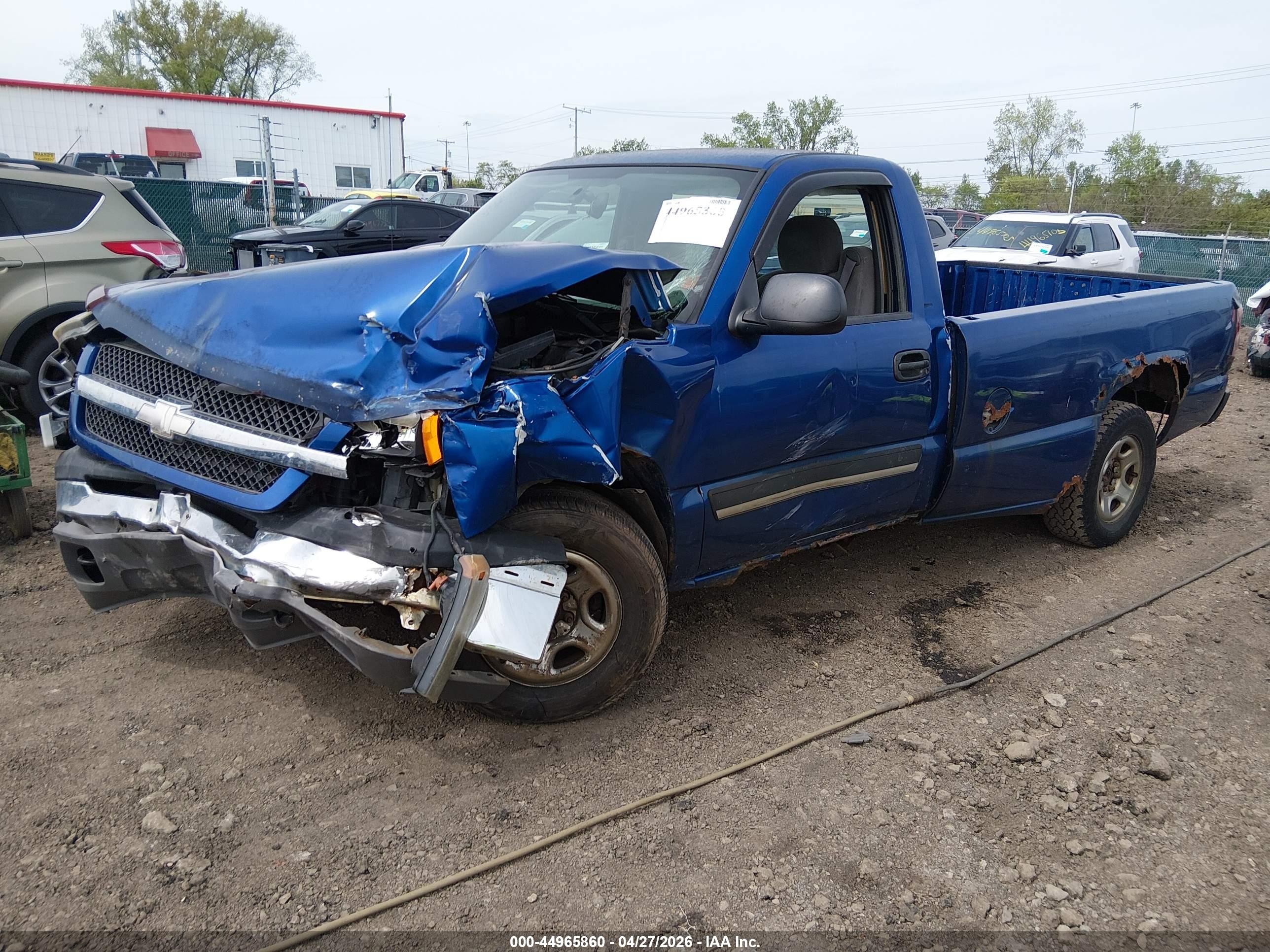 2004 Chevrolet Silverado 1500 Ls Blue vin: 1GCEC14V54Z260680