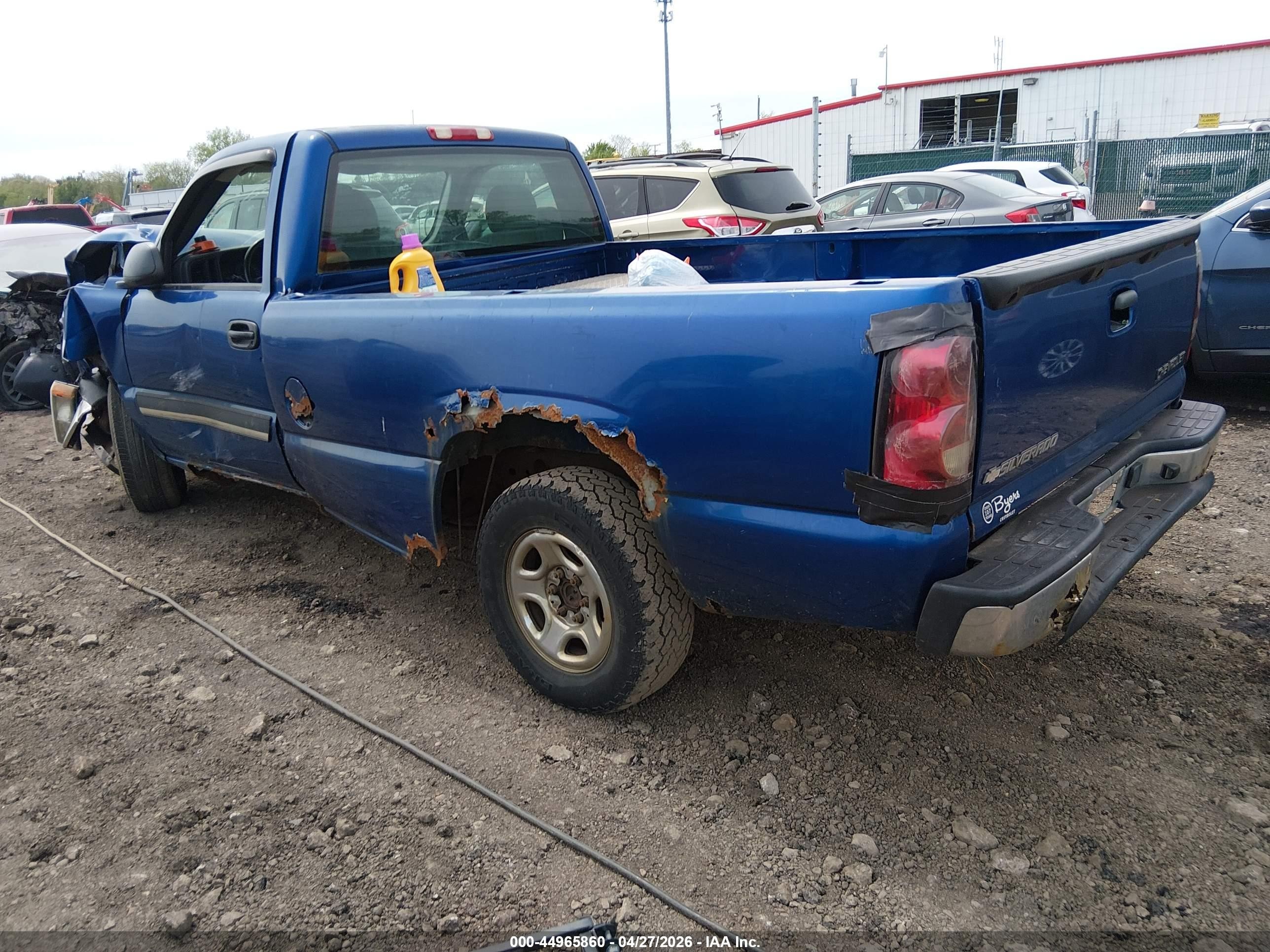 2004 Chevrolet Silverado 1500 Ls Blue vin: 1GCEC14V54Z260680