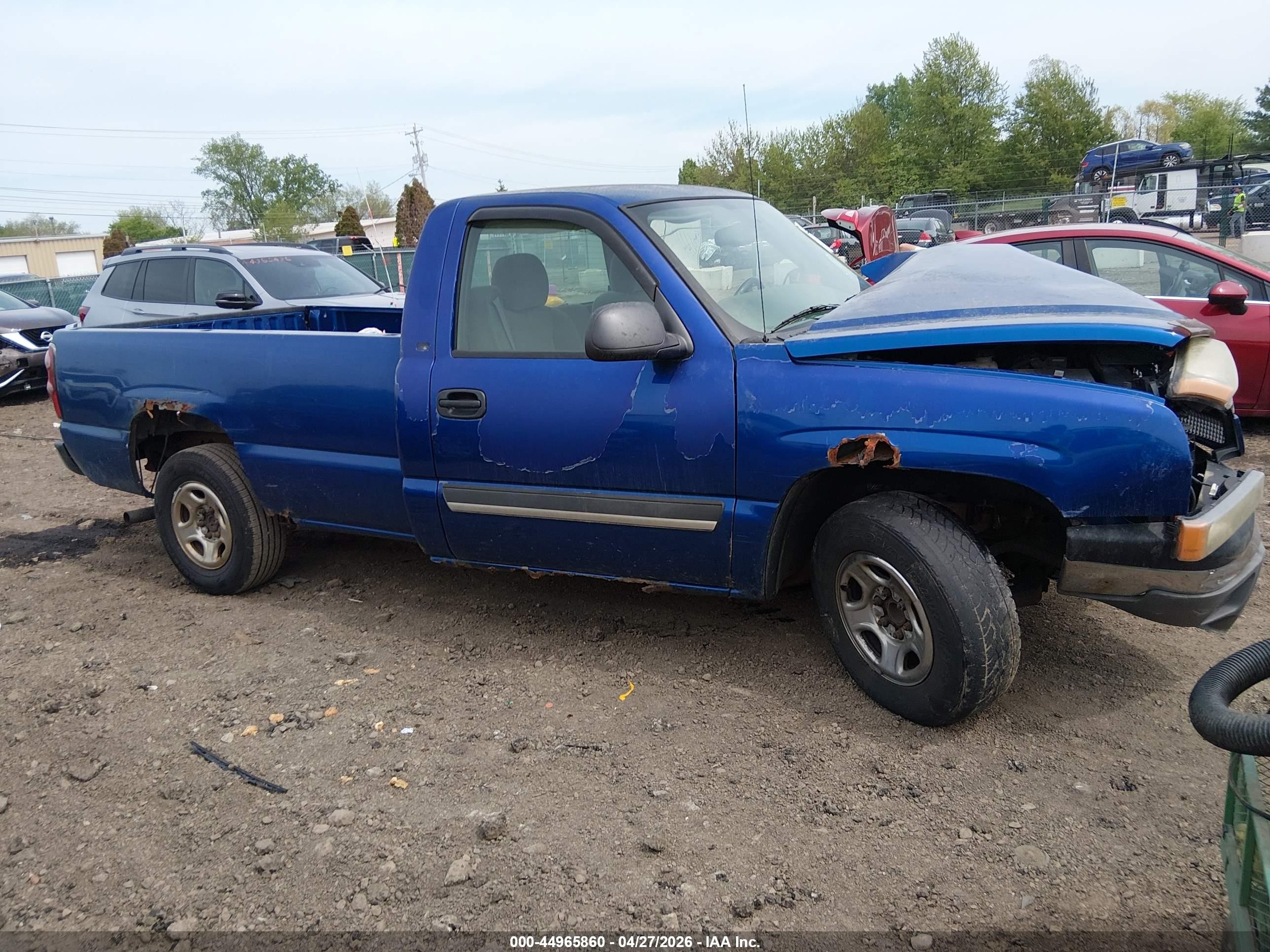 2004 Chevrolet Silverado 1500 Ls Blue vin: 1GCEC14V54Z260680