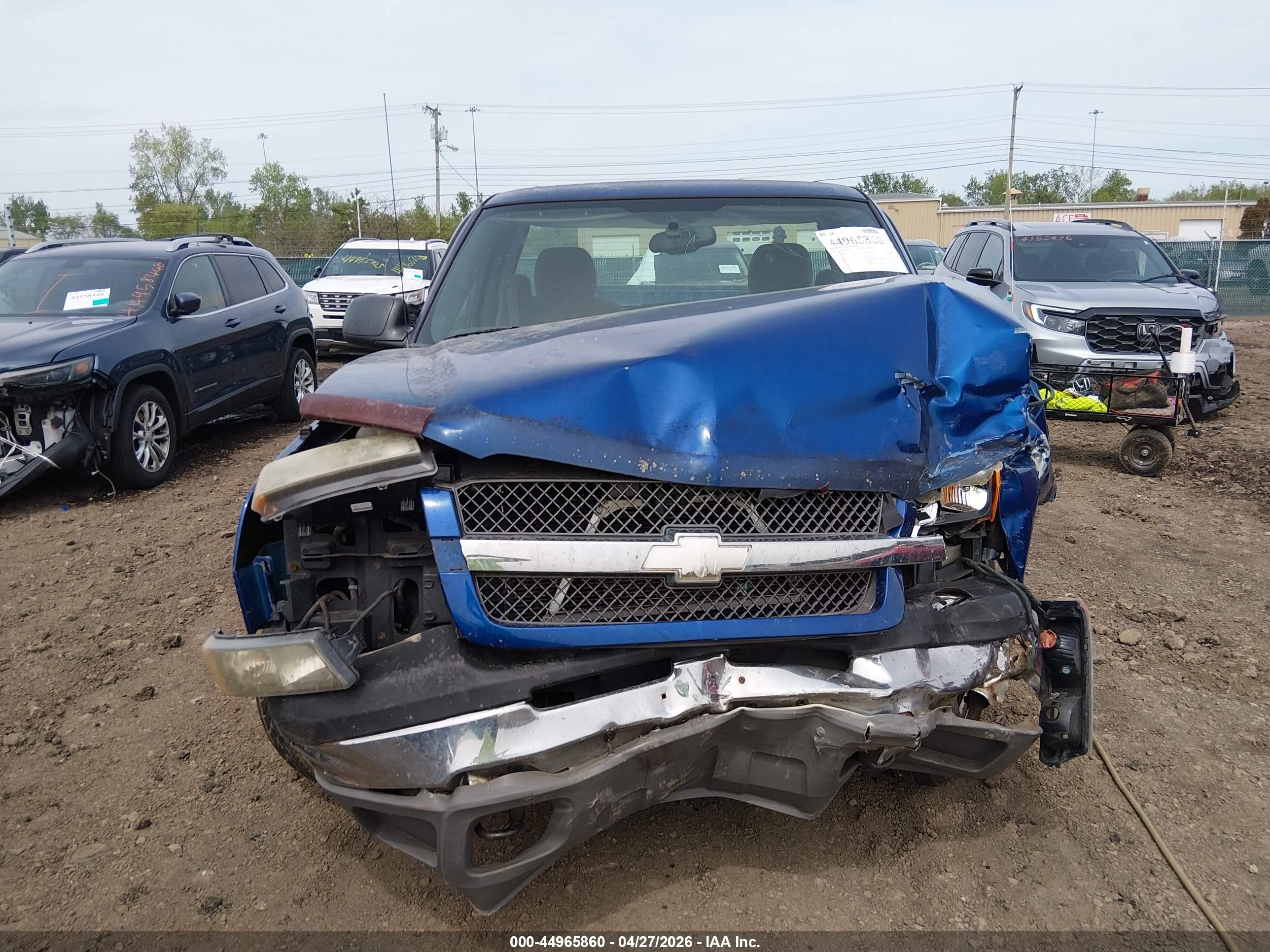 2004 Chevrolet Silverado 1500 Ls Blue vin: 1GCEC14V54Z260680