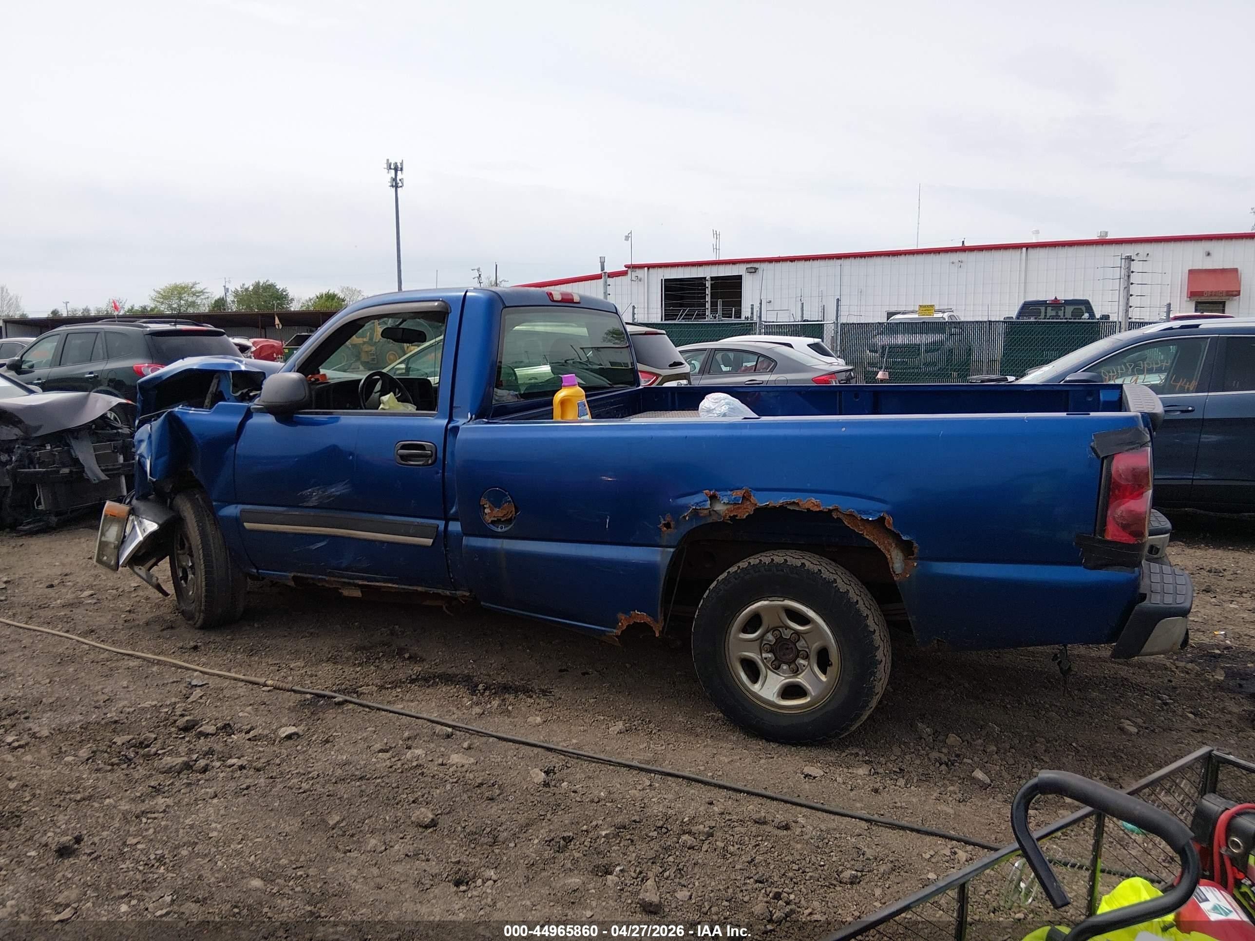 2004 Chevrolet Silverado 1500 Ls Blue vin: 1GCEC14V54Z260680