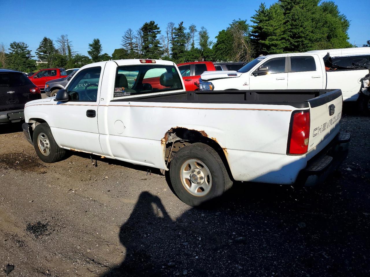 2004 Chevrolet Silverado C1500 White vin: 1GCEC14V64Z253544