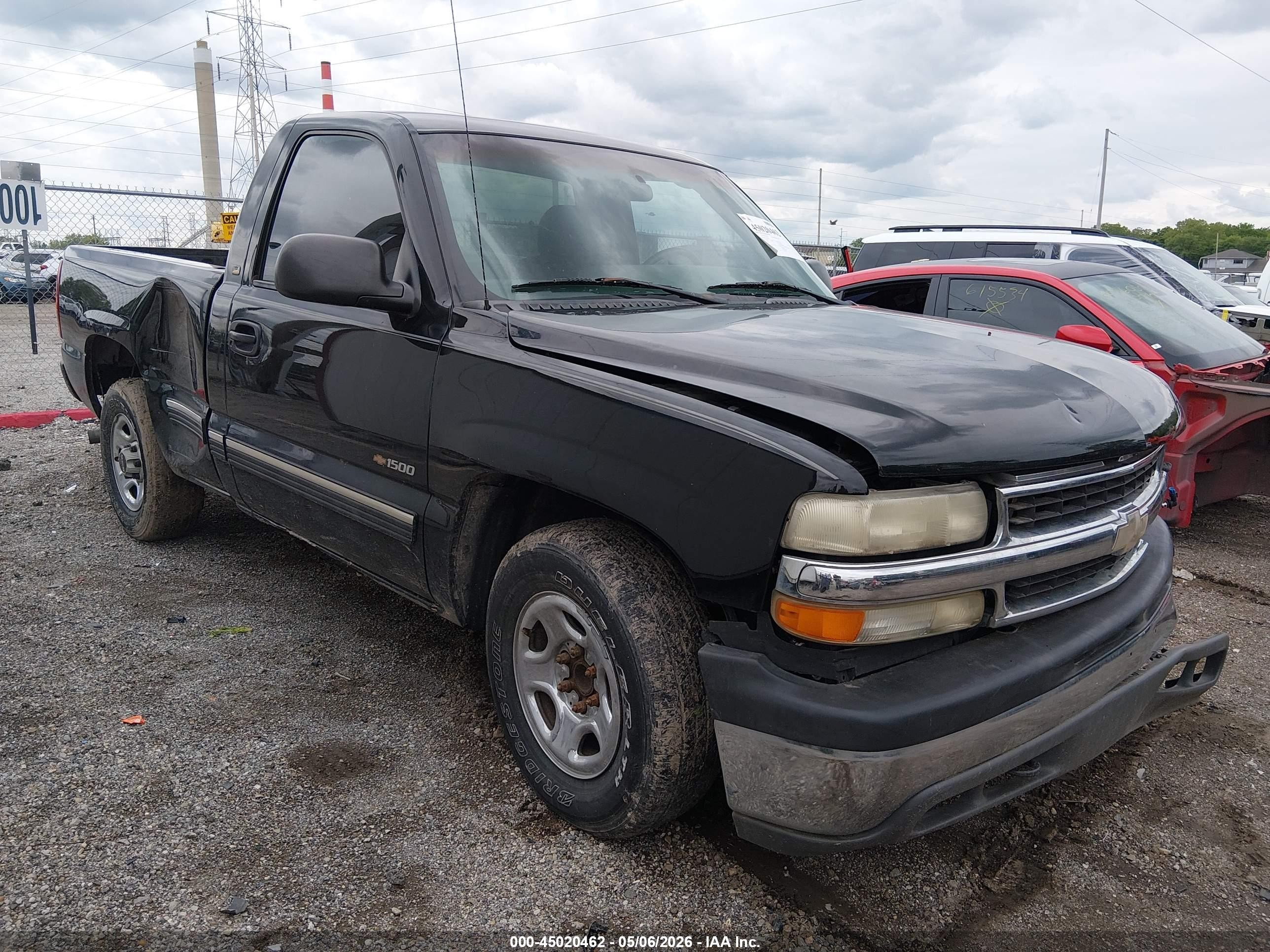 2002 Chevrolet Silverado 1500   Black vin: 1GCEC14V72Z263318
