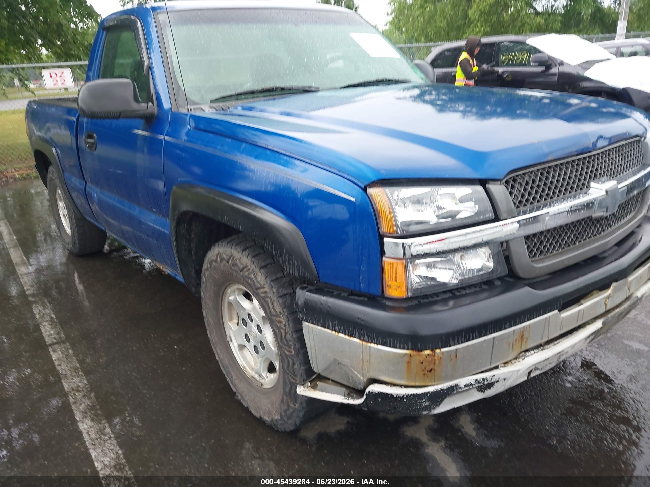 2003 Chevrolet Silverado 1500 Blue vin: 1GCEC14V73Z355112