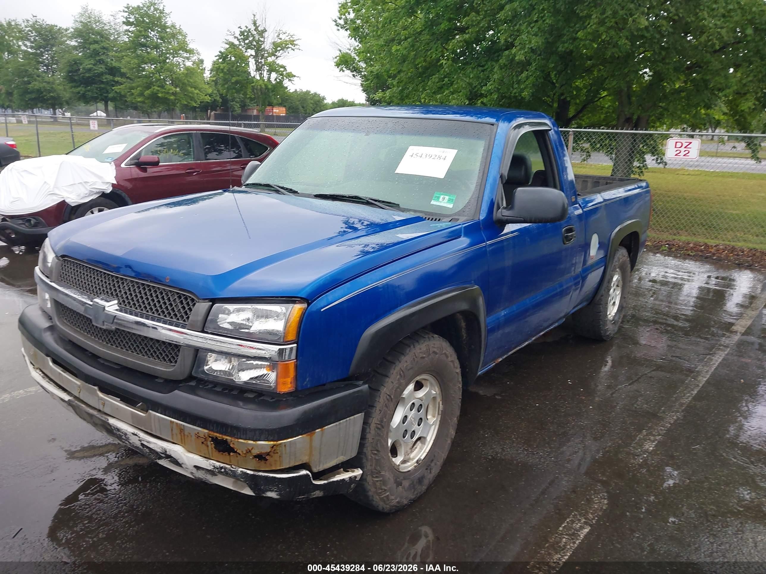 2003 Chevrolet Silverado 1500 Blue vin: 1GCEC14V73Z355112