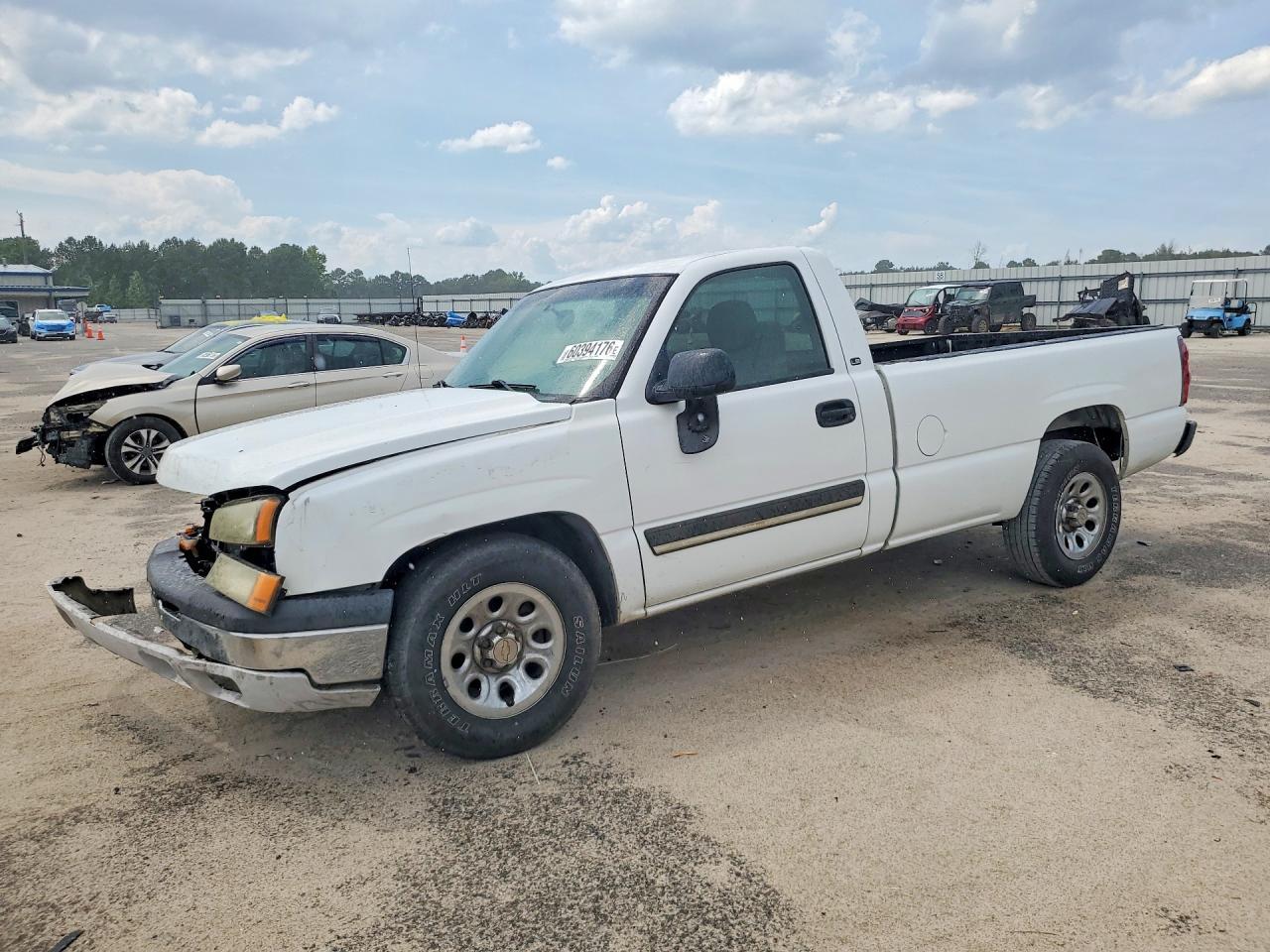 2006 Chevrolet Silverado C1500 White vin: 1GCEC14V76Z240210