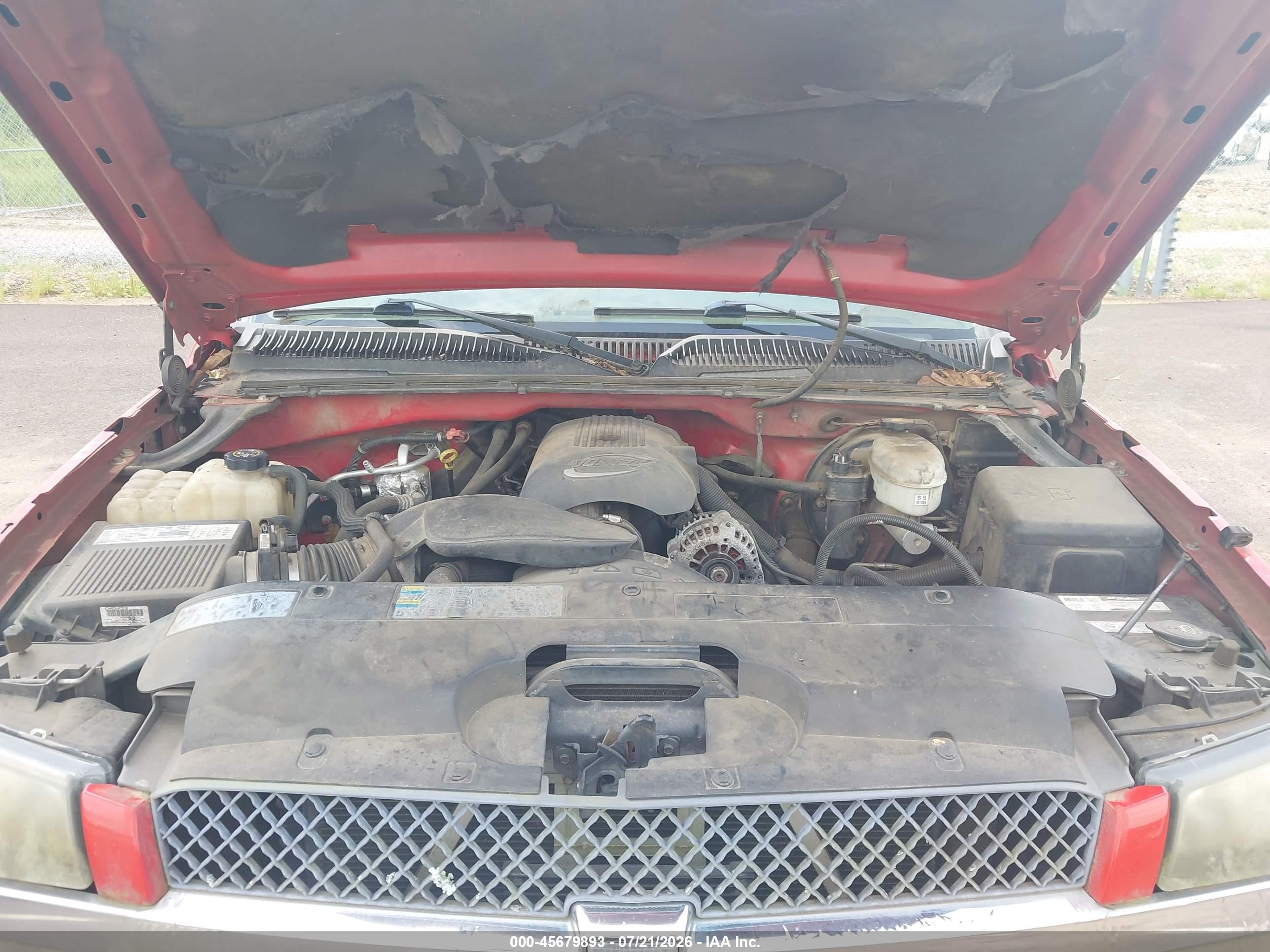2003 Chevrolet Silverado 1500   Red vin: 1GCEC14V83Z101621